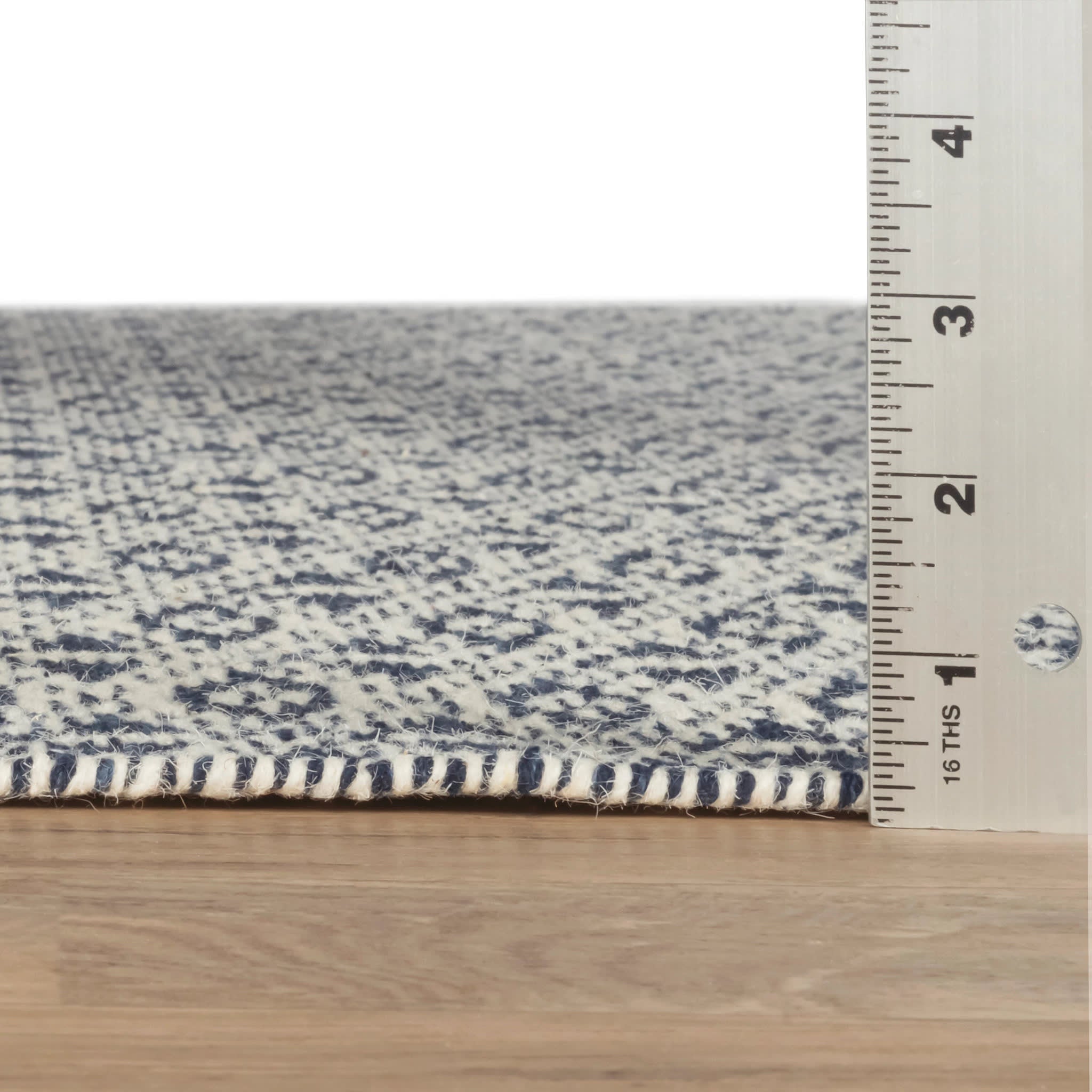 Bare Blue Handwoven Cotton Rug