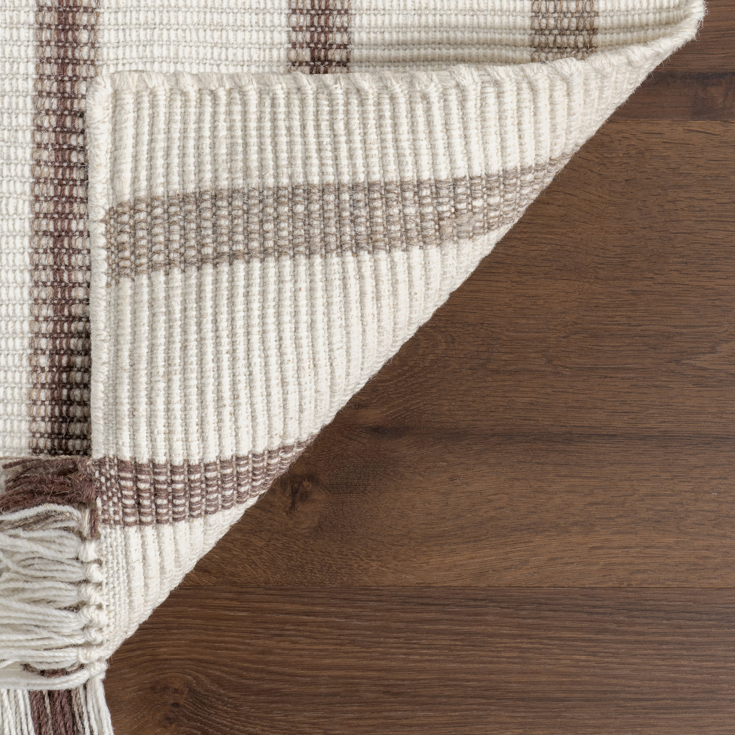 Toluca Striped Wool Rug | Ivory