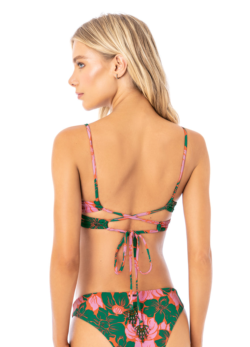 Maaji Floral Stamp Tribe Unmolded Underwire Bikini Top