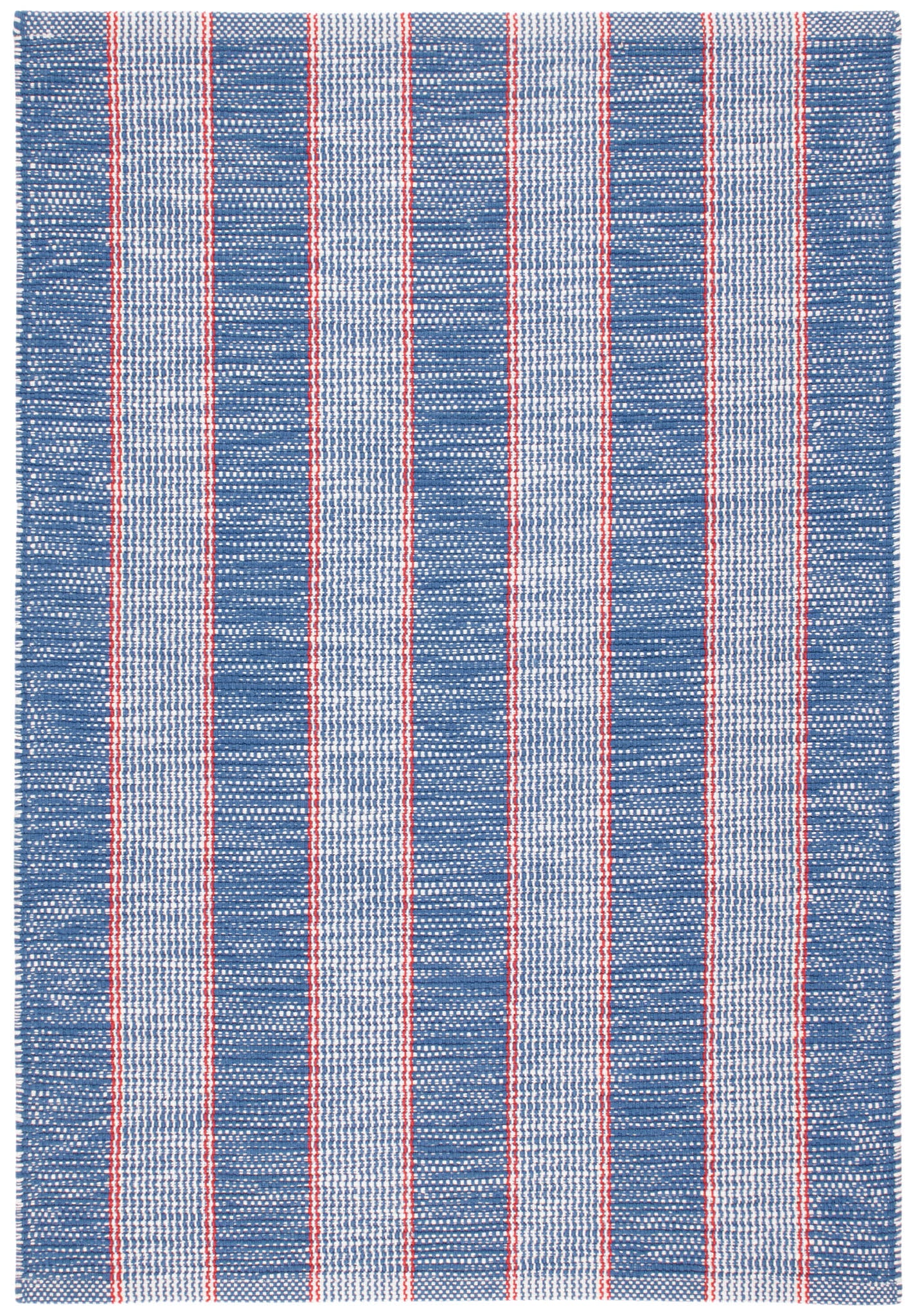 Hillsgrove Stripe Denim Handwoven Cotton Rug