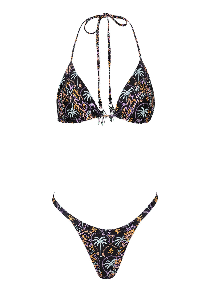 Maaji Midnight Palm Alana Sliding Triangle Bikini Top