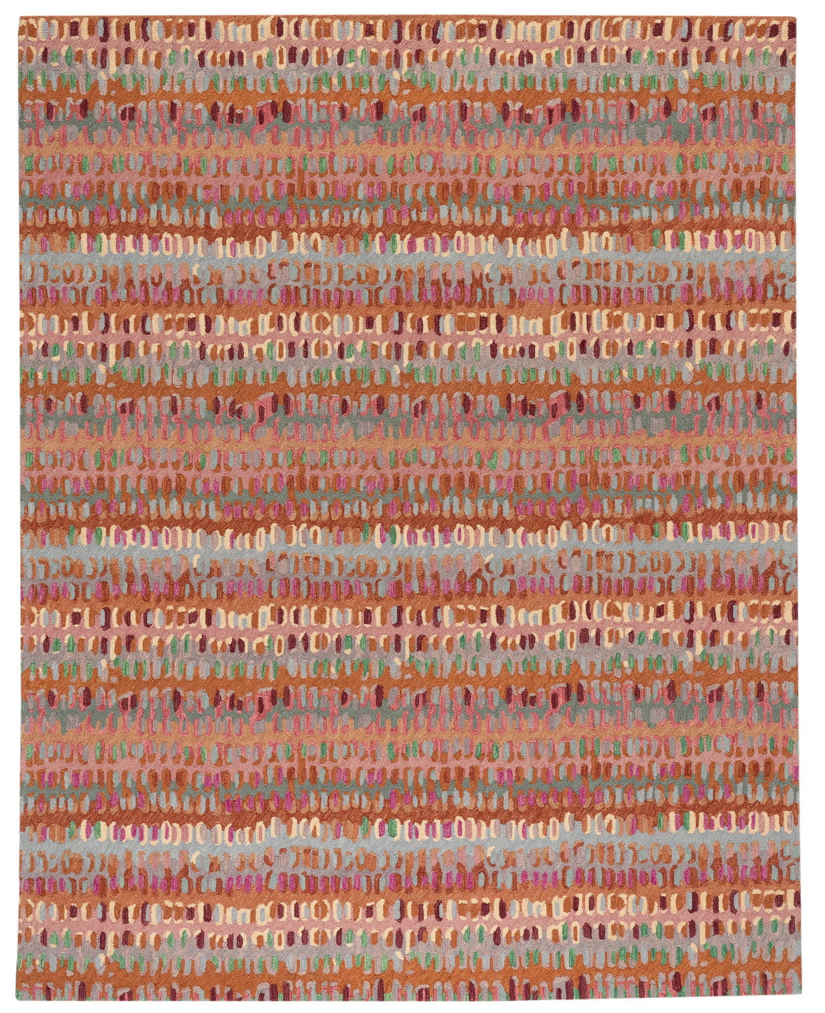 Paint Chip Clay Hand Micro Hooked Wool Rug