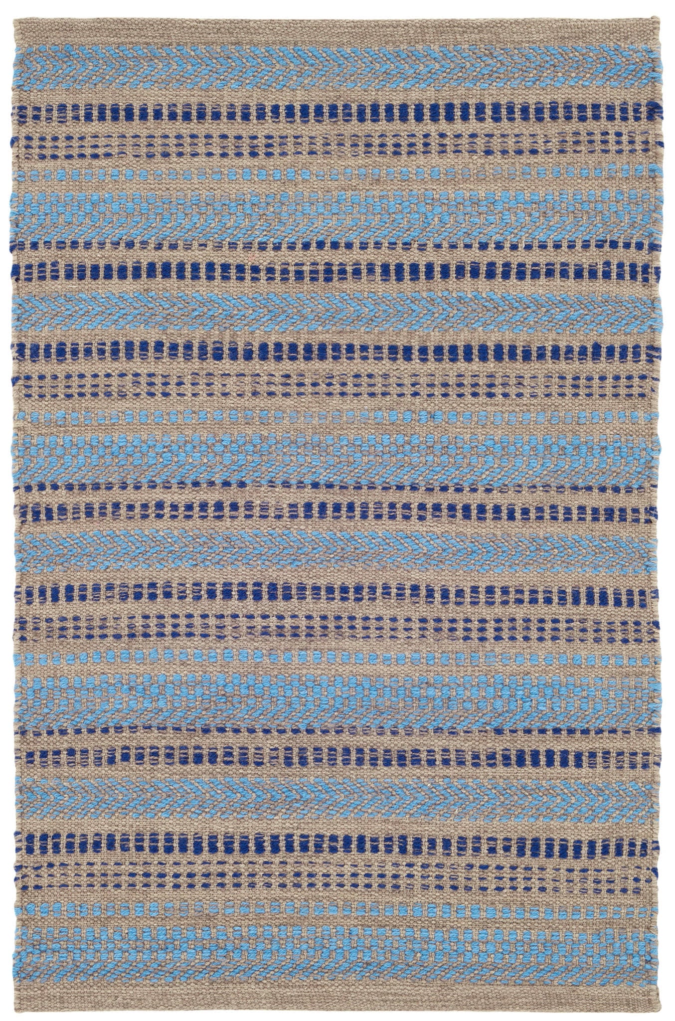 Sooner Than Later Blue Handwoven Indoor/Outdoor Rug