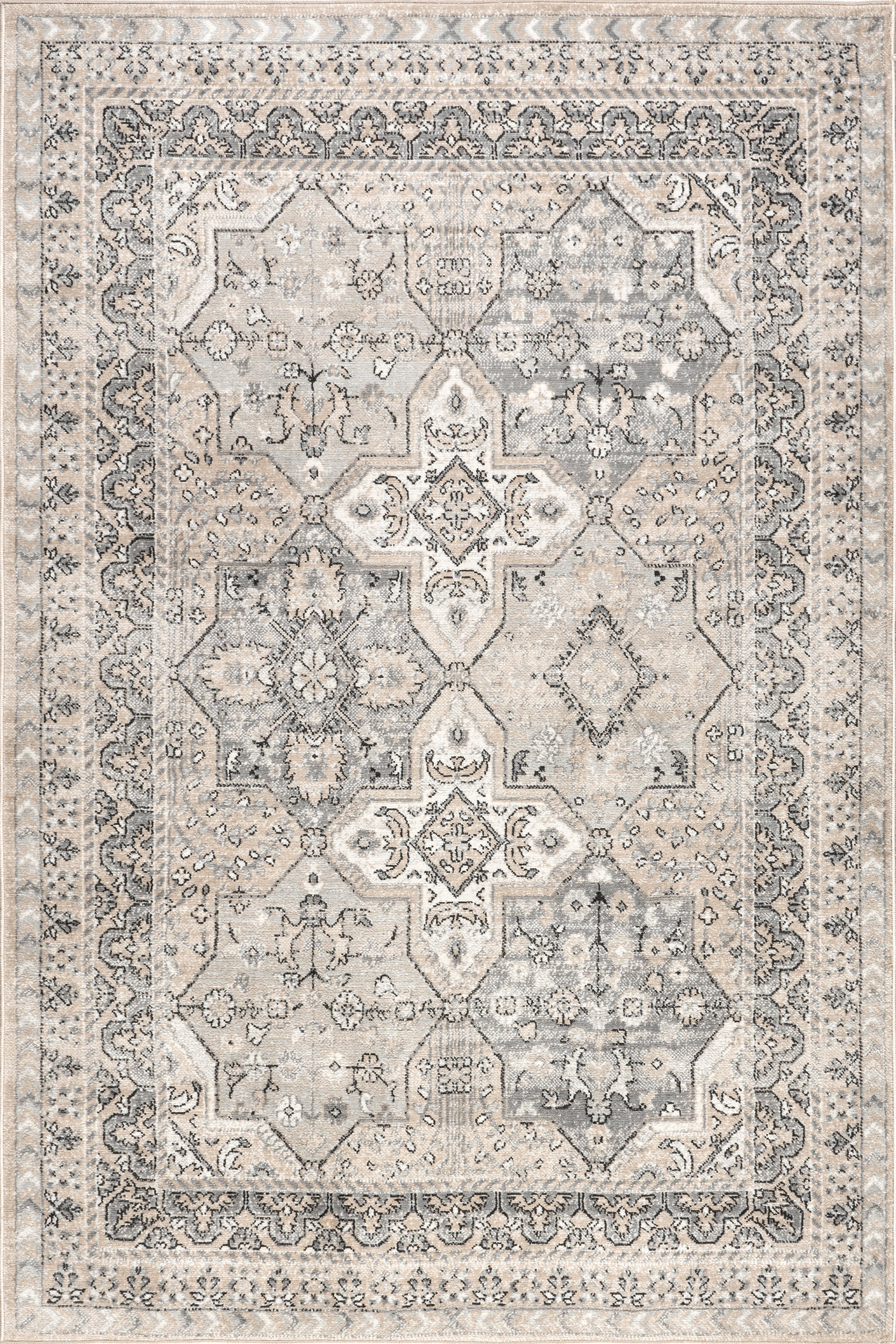 Aliza Medallion Rug | Grey