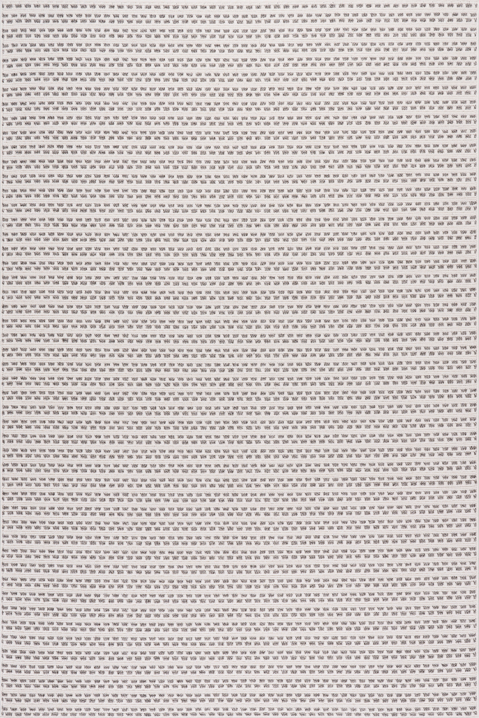 Reyna Checkered Stripes Indoor/Outdoor Rug | Cream