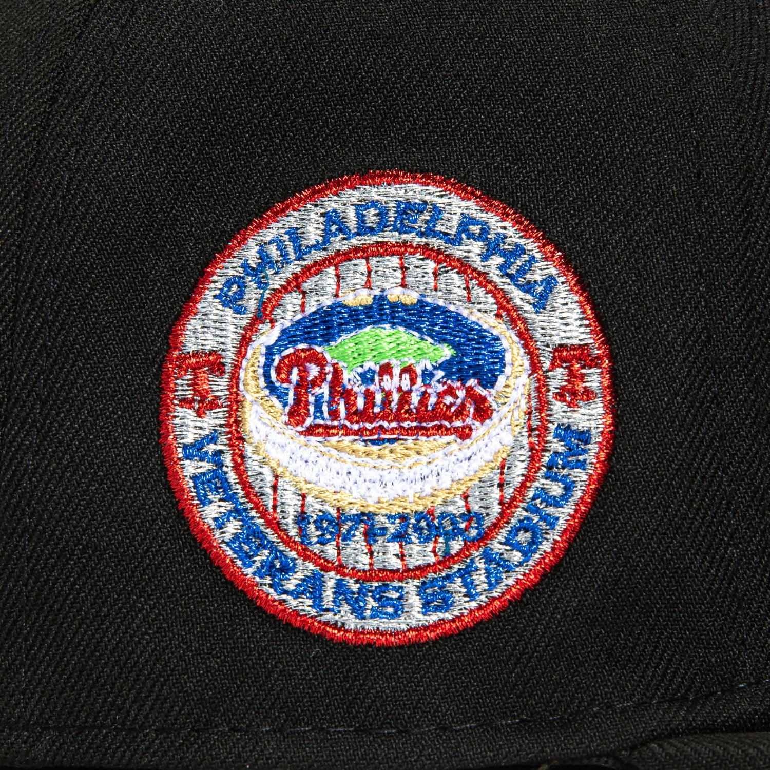 New Era 59Fifty Philadelphia Phillies Veterans Stadium Patch Alternate Hat - Black, Royal, Red