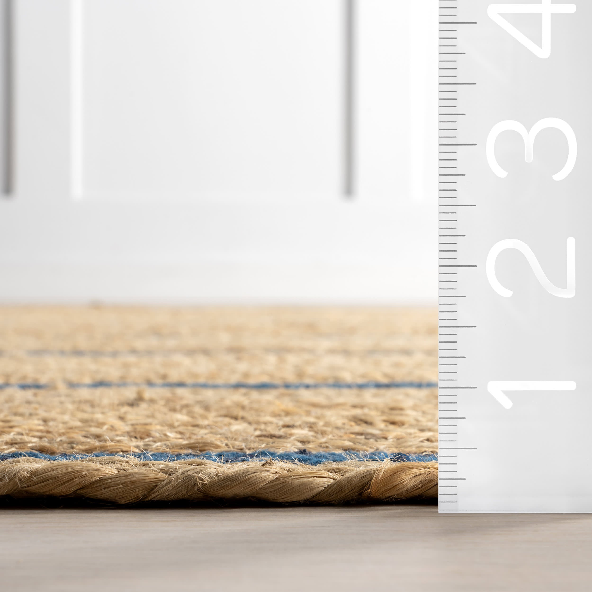 Ripplewood Oval Jute Rug | Navy