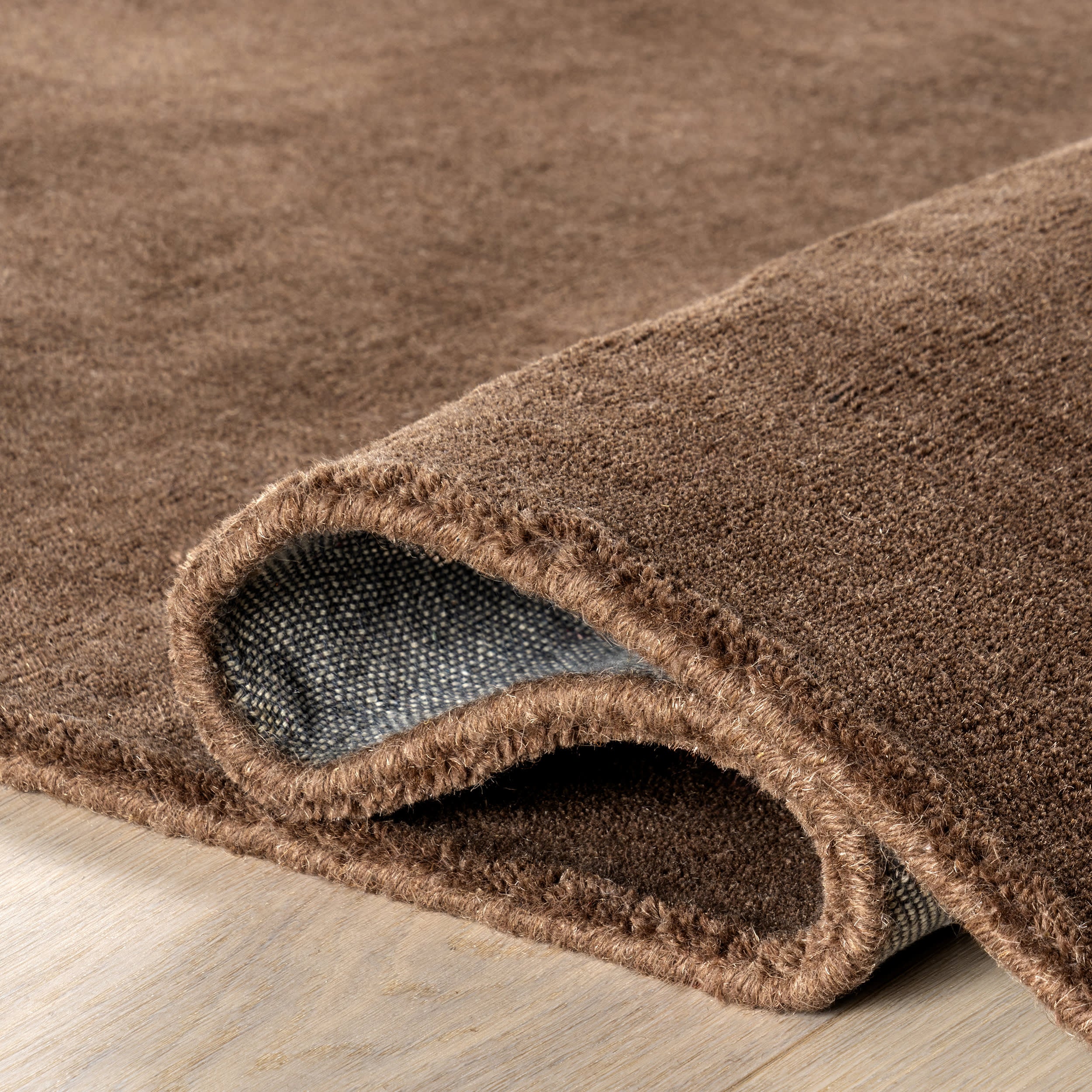 Maru Wool Rug | Dark Brown