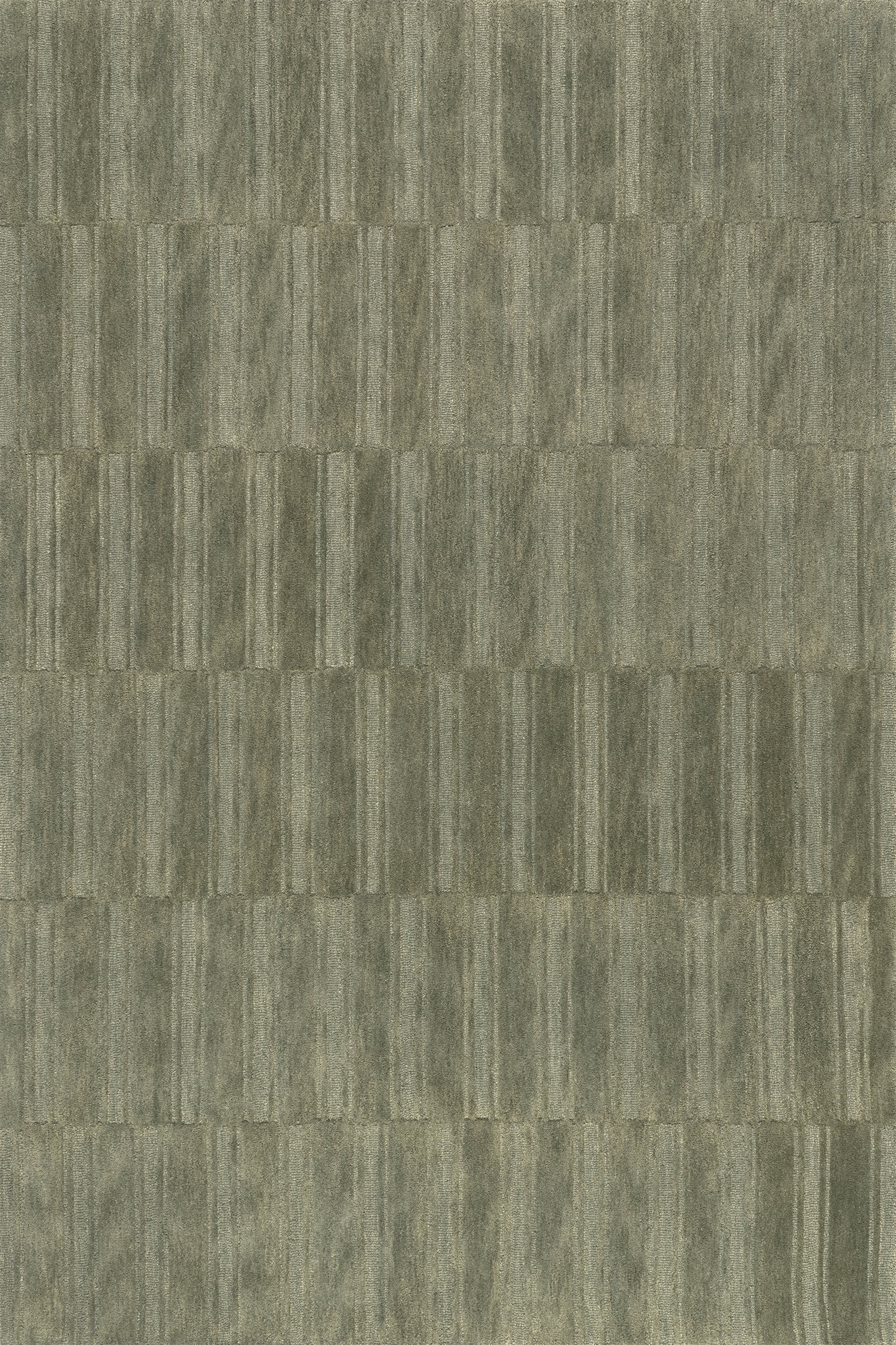 Starke Broken Stripe Wool Rug | Olive