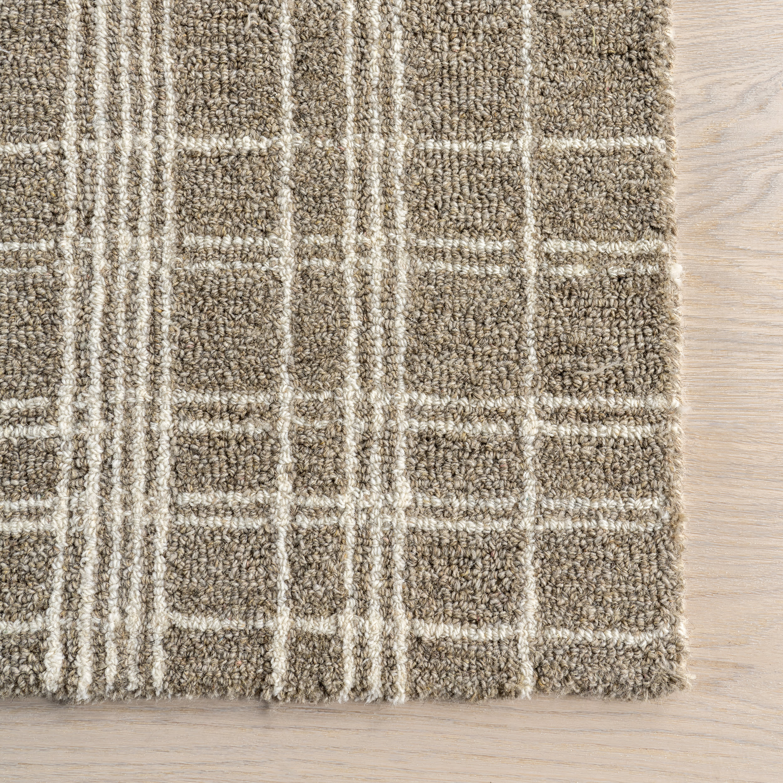 Valery Plaid Rug | Sand