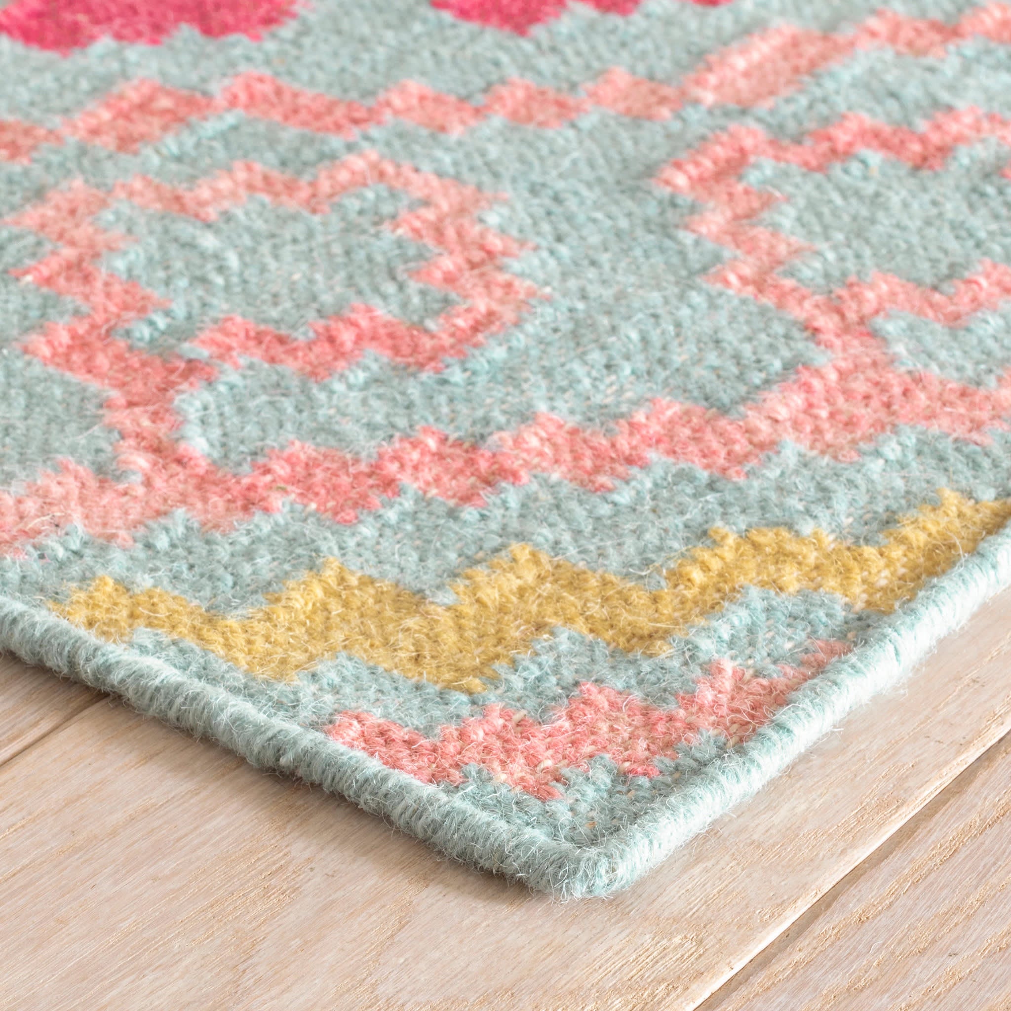 Jelly Roll Multi Handwoven Wool Rug