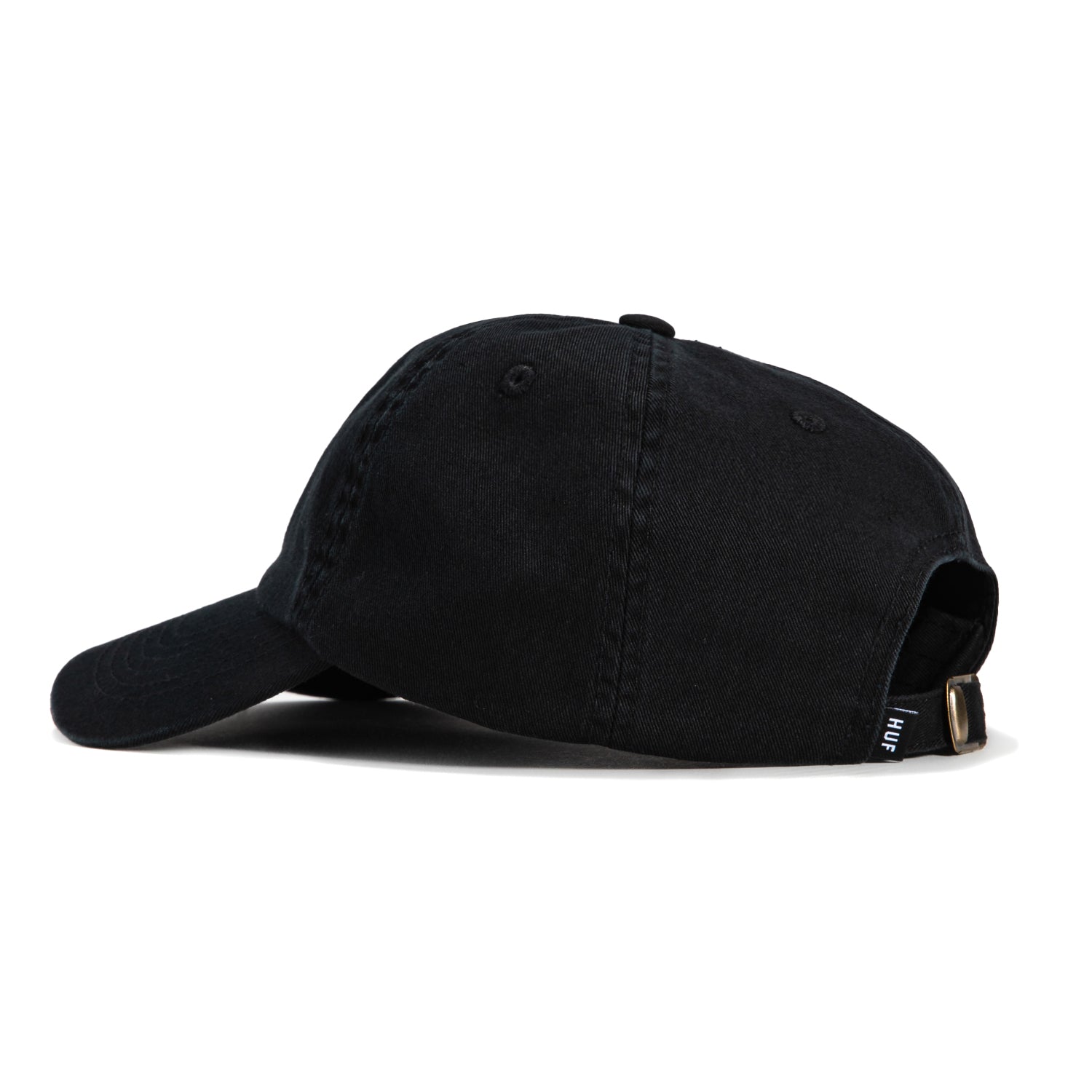 HUF Club 6 Strapback Relaxed Hat - Black