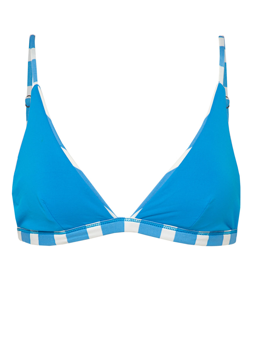 Maaji Azure Stripes Ivy Fixed Triangle Bikini Top