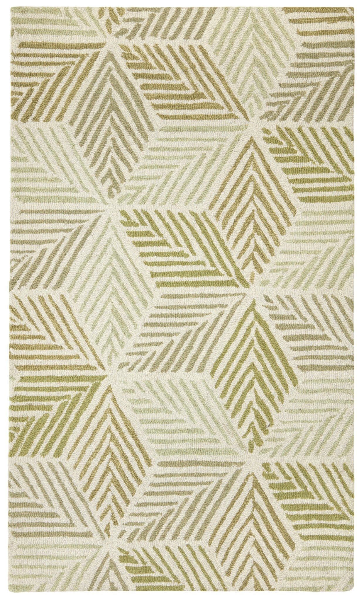 Karari Moss Hand Hooked Wool Rug