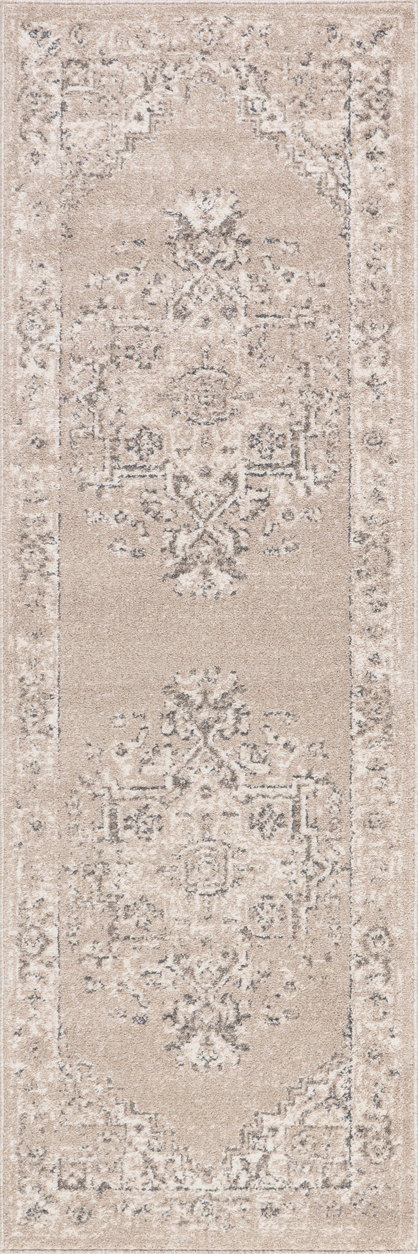 Harley Vintage Medallion Rug | Ivory