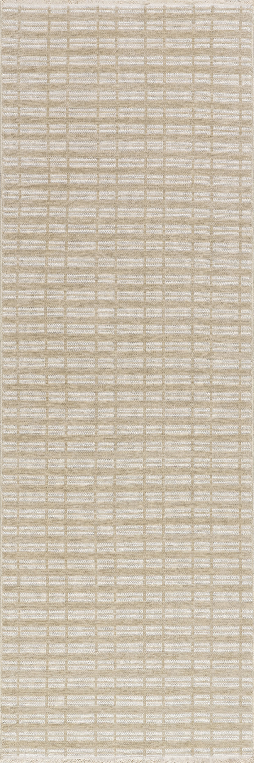 Malaya Striped Reversible Washable Rug | Taupe