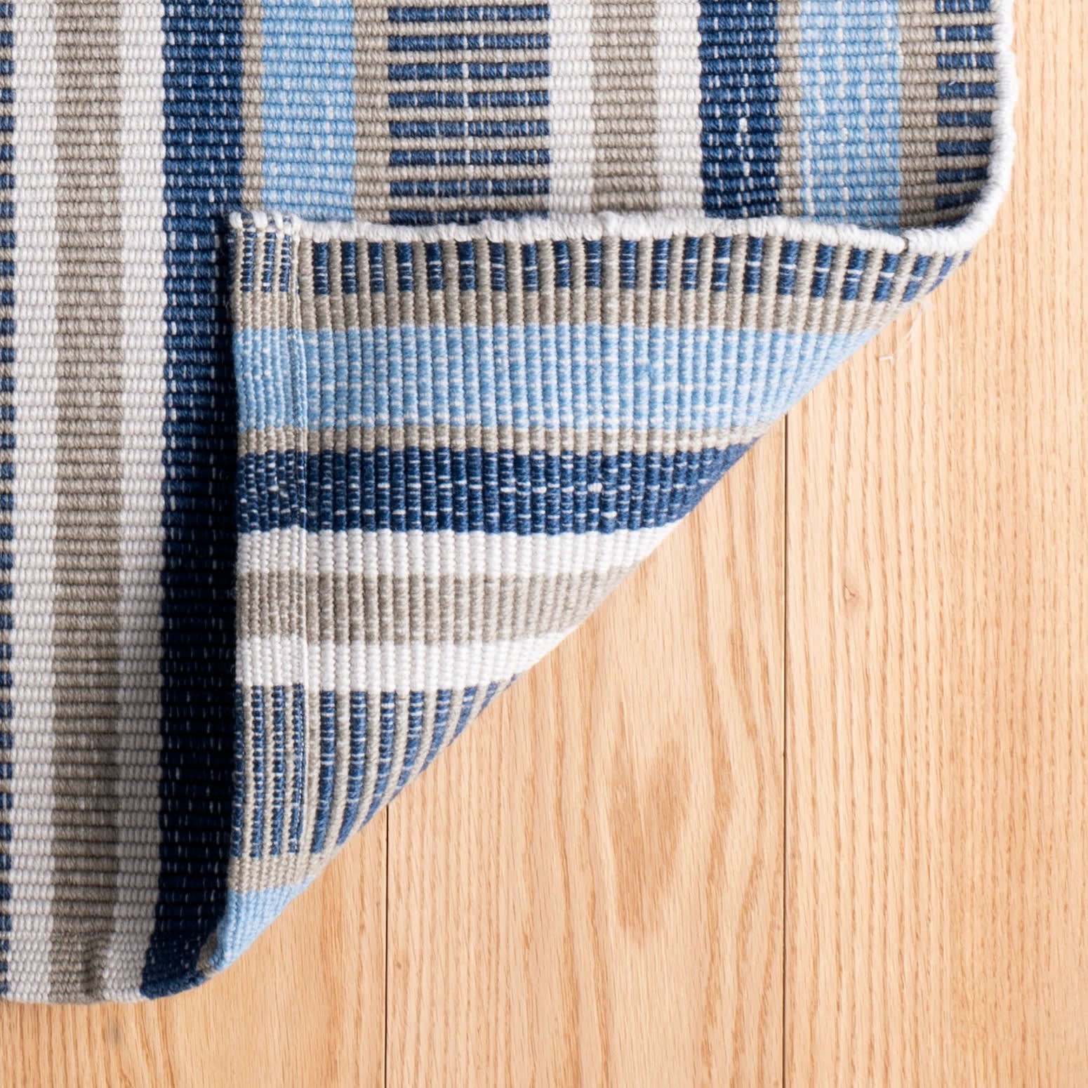 Always Greener Blue/Grey Handwoven Indoor/Outdoor Rug