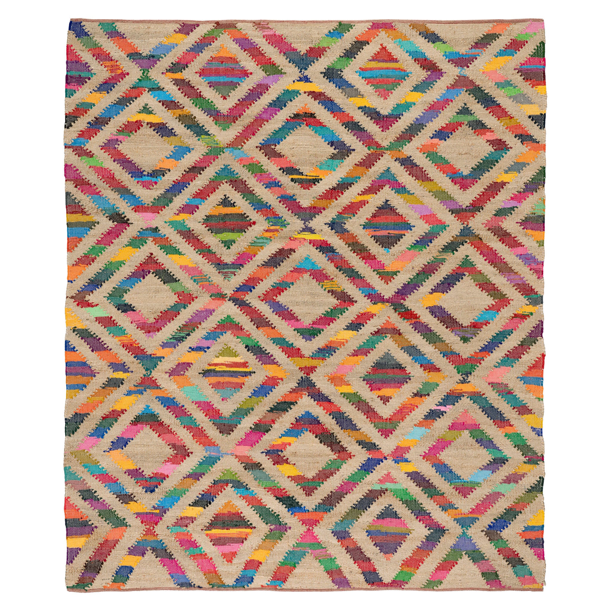 Tetra Chindi Multi Handwoven Jute Rug