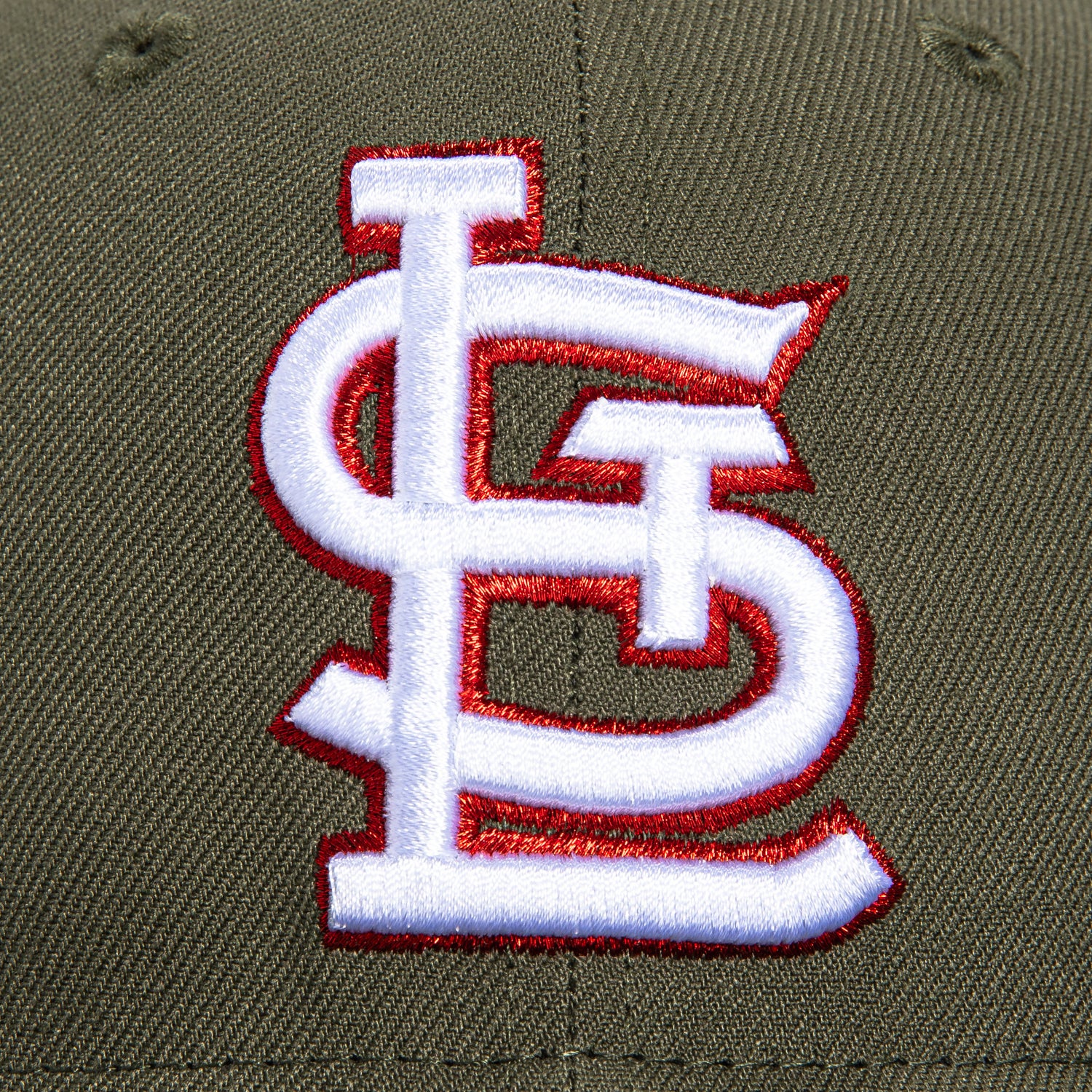 New Era 59Fifty St Louis Cardinals Final Season Patch Hat - Olive, Black