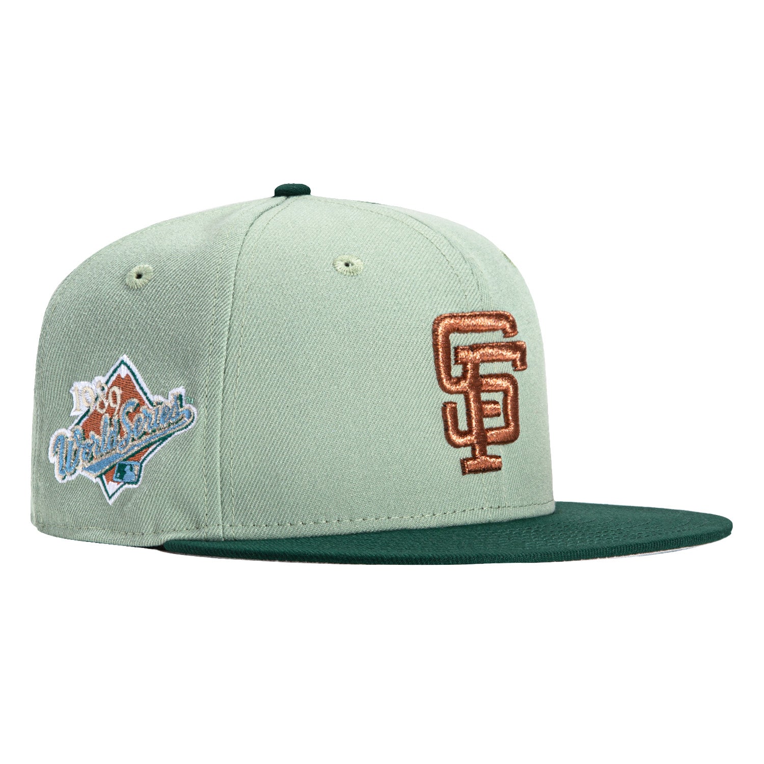 New Era 59Fifty San Francisco Giants 1989 World Series Patch Hat - Mint, Green