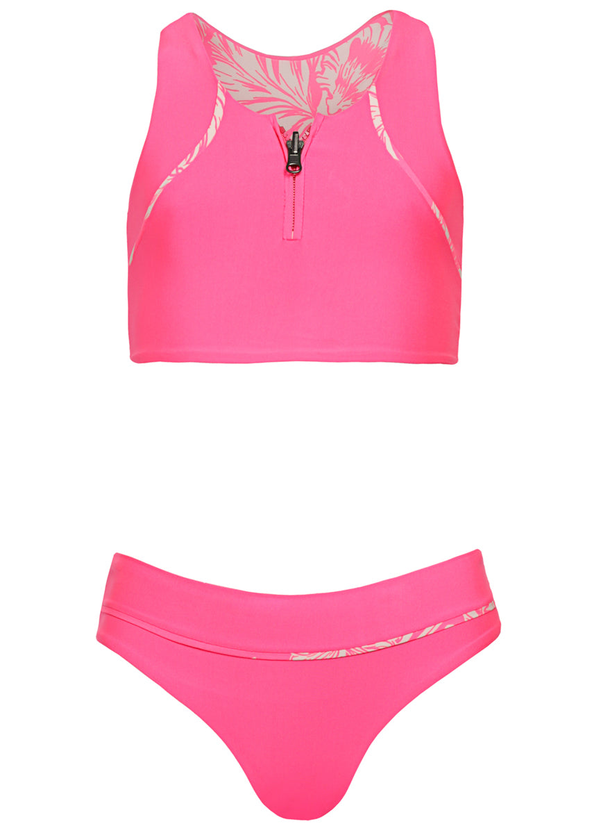 Maaji Fucshia Poppy Bikini Set Girls