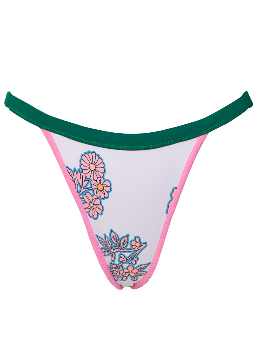 Maaji Strawberry Breeze Islandia Regular Rise Single Strap Bikini Bottom