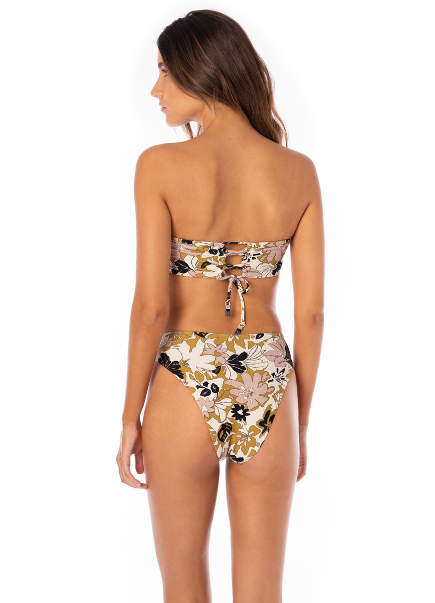 Maaji Vintage Garden Sussana High Rise Double Ring Side Bikini Bottom