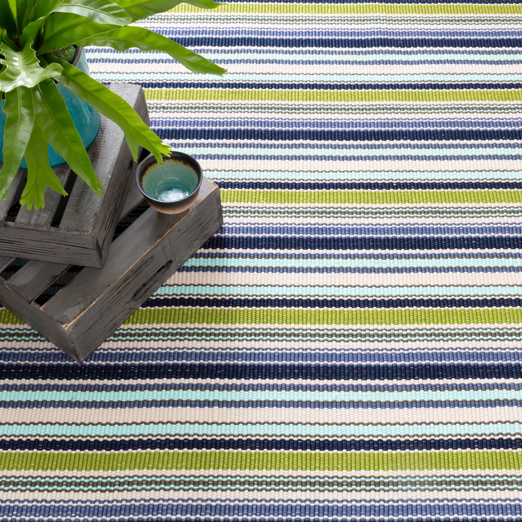 Pond Stripe Handwoven Indoor/Outdoor Rug