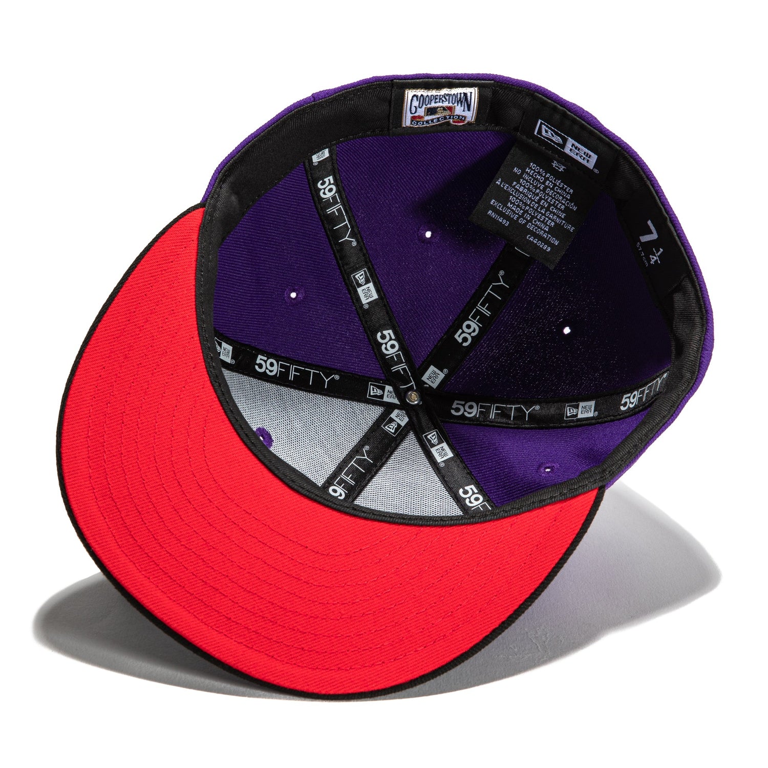 New Era 59Fifty T-Dot New York Mets 2000 World Series Patch Hat - Purple, Black, Red