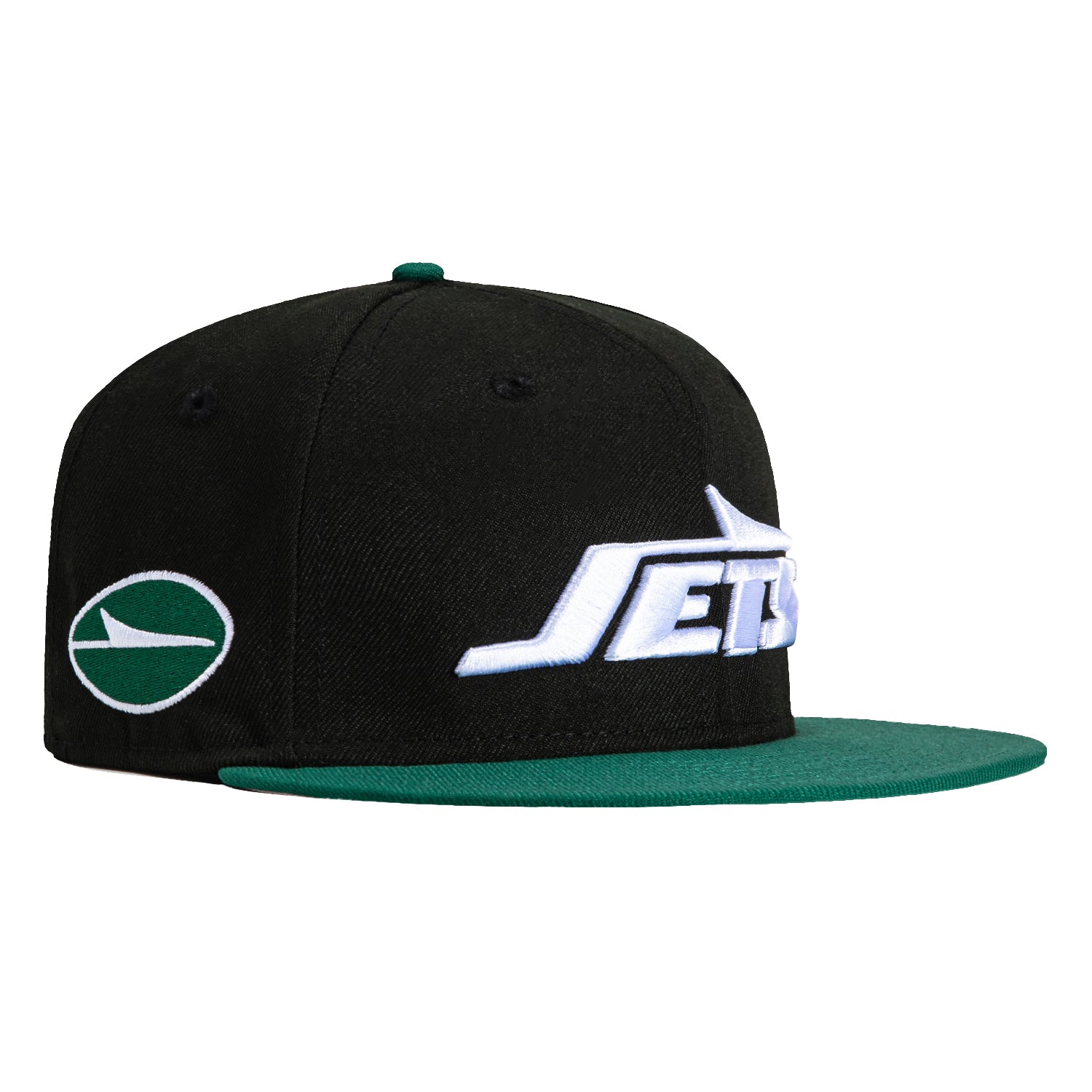 New Era 59Fifty New York Jets Logo Patch Hat - Black, Green