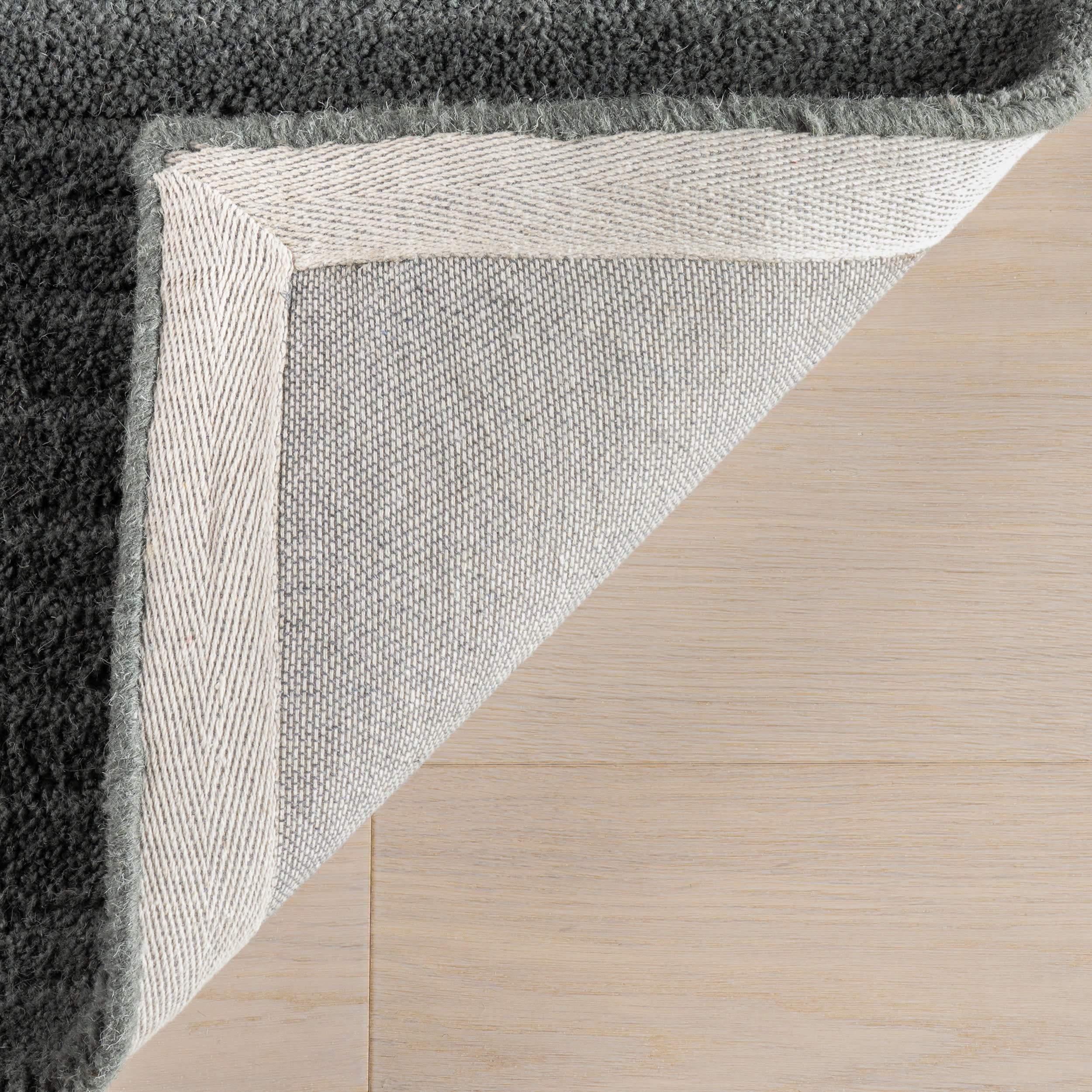 Southwest Striped Wool Rug | Charcoal