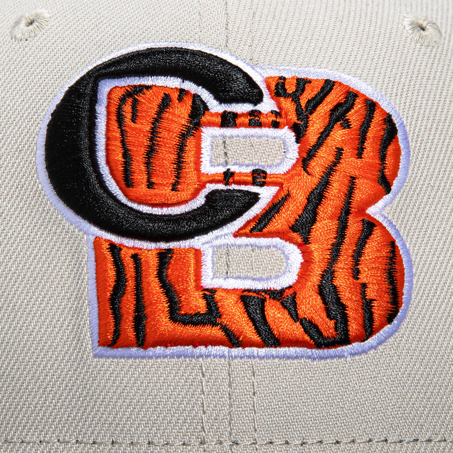 New Era 59Fifty City Stone Dome Cincinnati Bengals Logo Patch Hat - Stone, Black