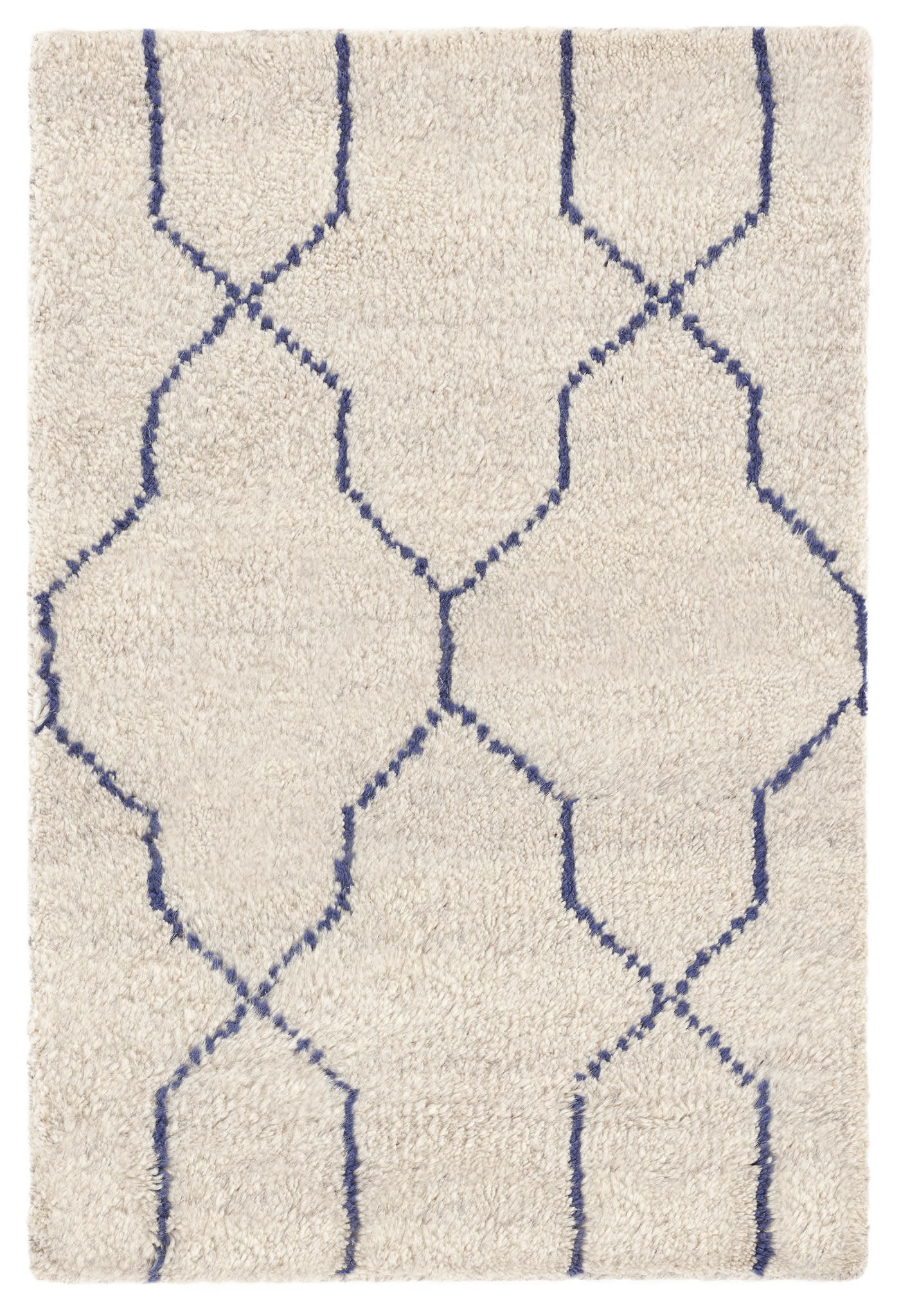 Massena Blue Hand Knotted Wool Rug