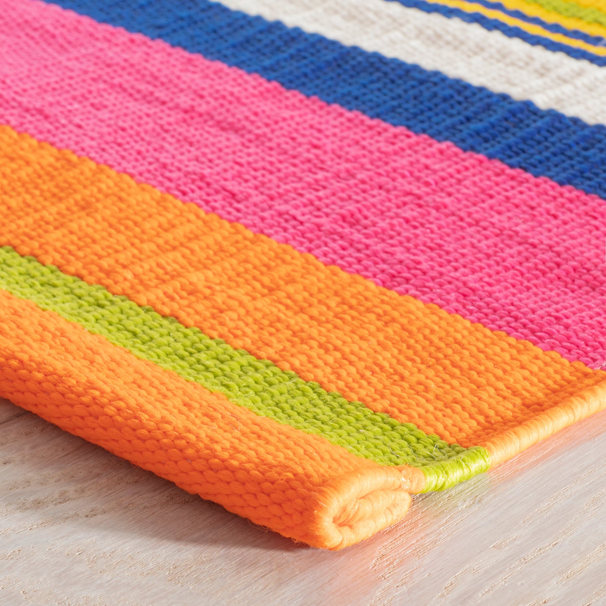 Sunny Stripe Multi Handwoven Indoor/Outdoor Rug