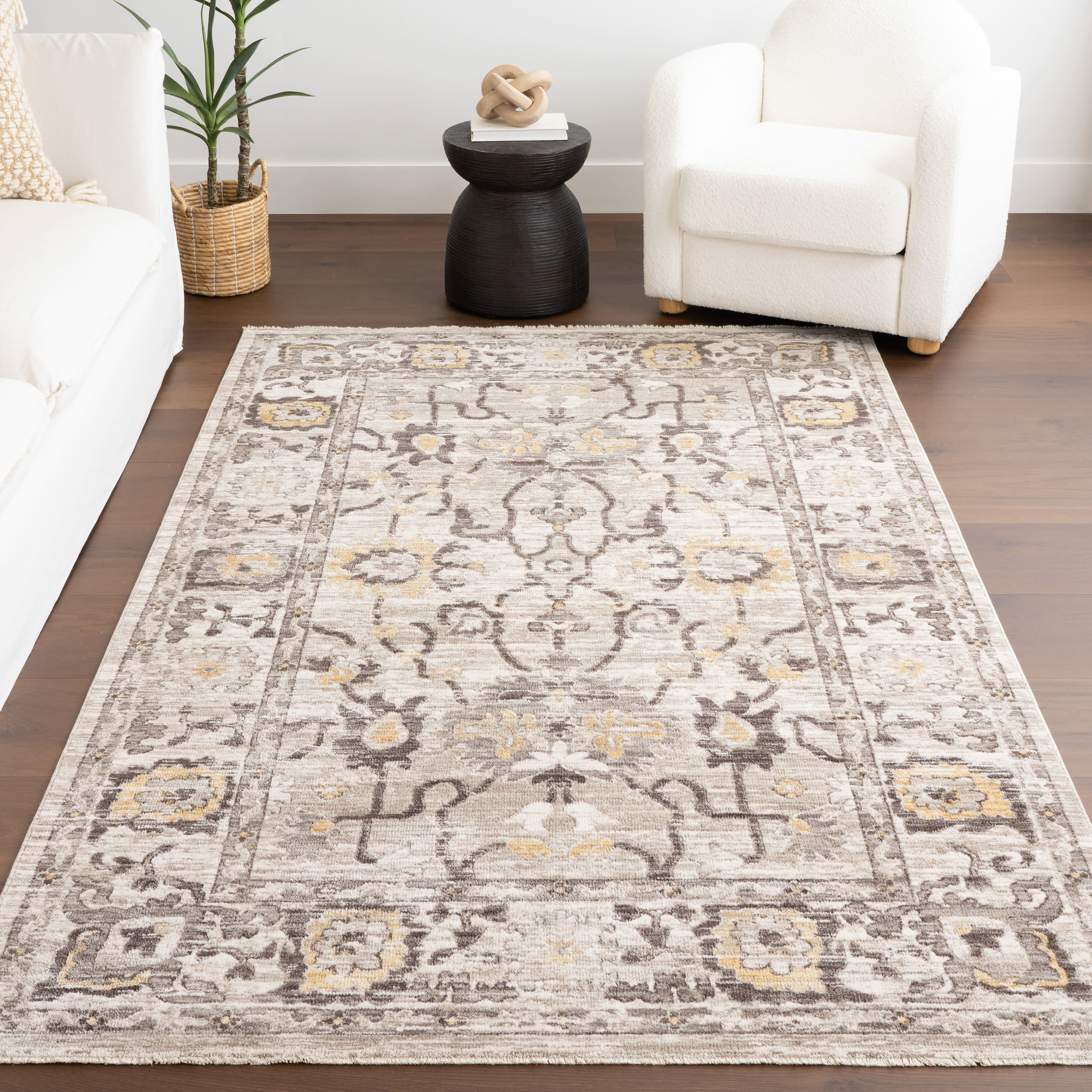 Maia Medallion Rug | Beige