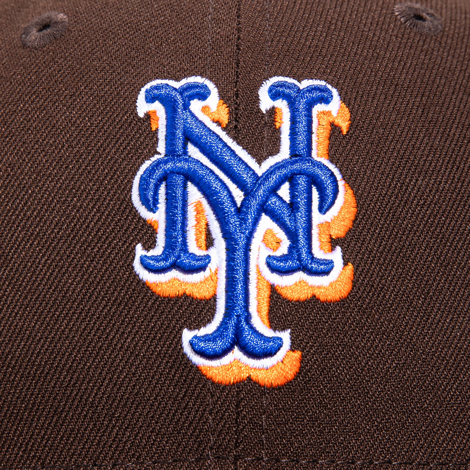 New Era 59Fifty New York Mets 40th Anniversary Patch Hat - Brown