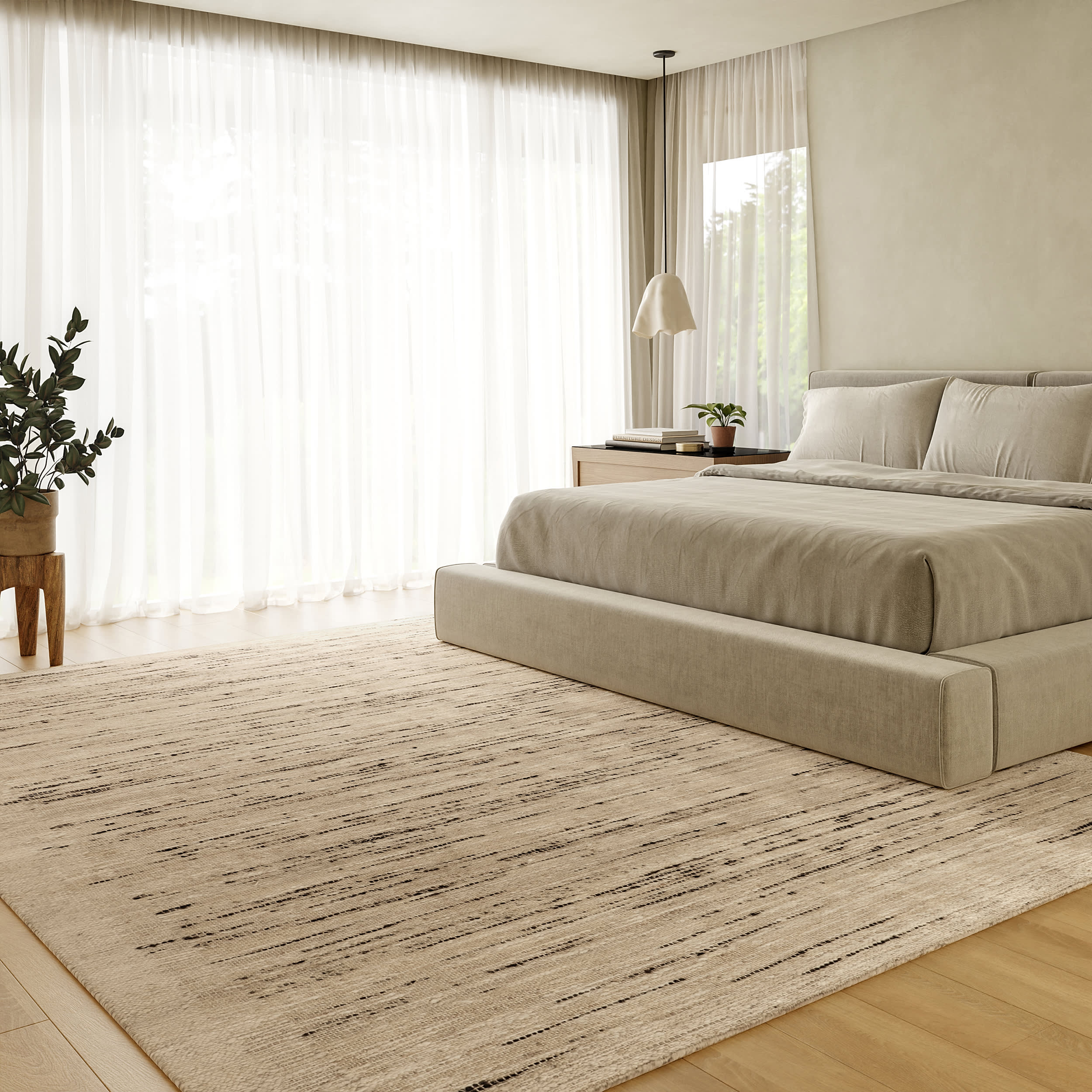 Evergreen Marled Rug | Beige