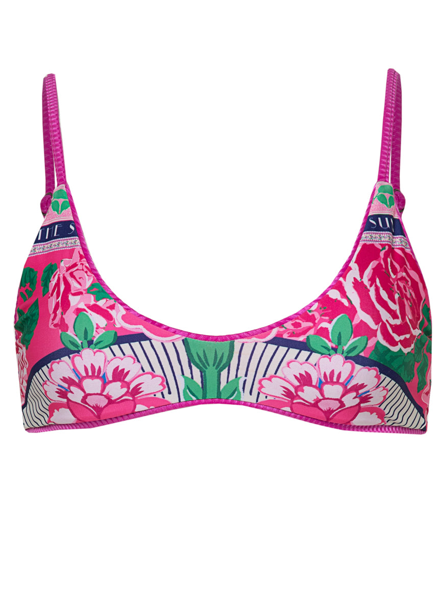 Maaji Deep Pink Liberties Classic Bralette Bikini Top