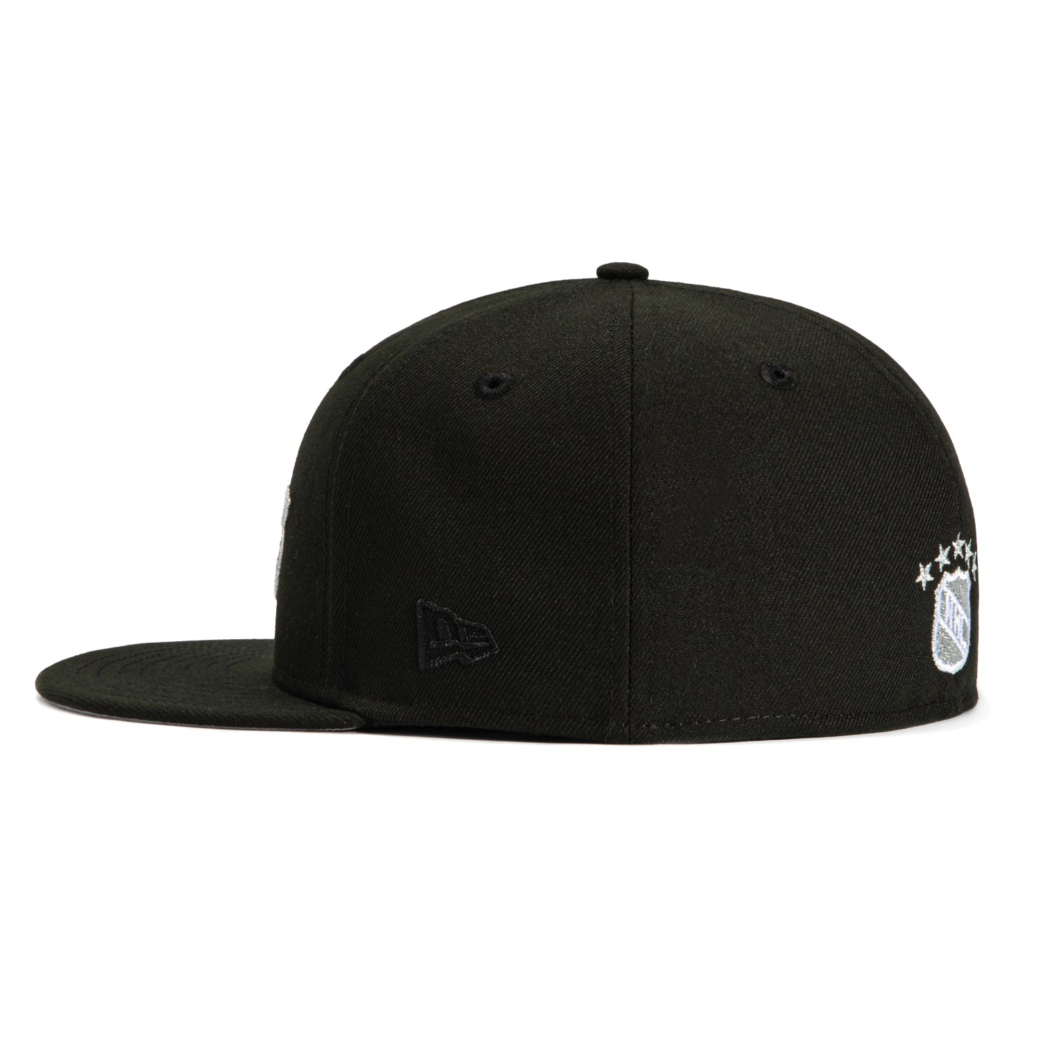 New Era 59Fifty Los Angeles Kings Word Hat - Black, Metallic Silver