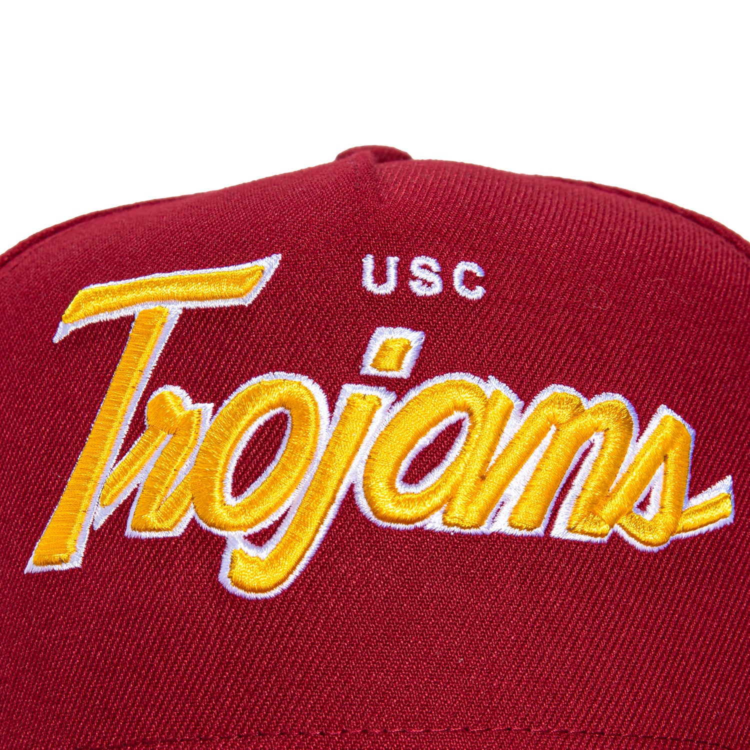 New Era 9Fifty A-Frame USC Trojans Logo Patch Script Snapback Hat - Maroon