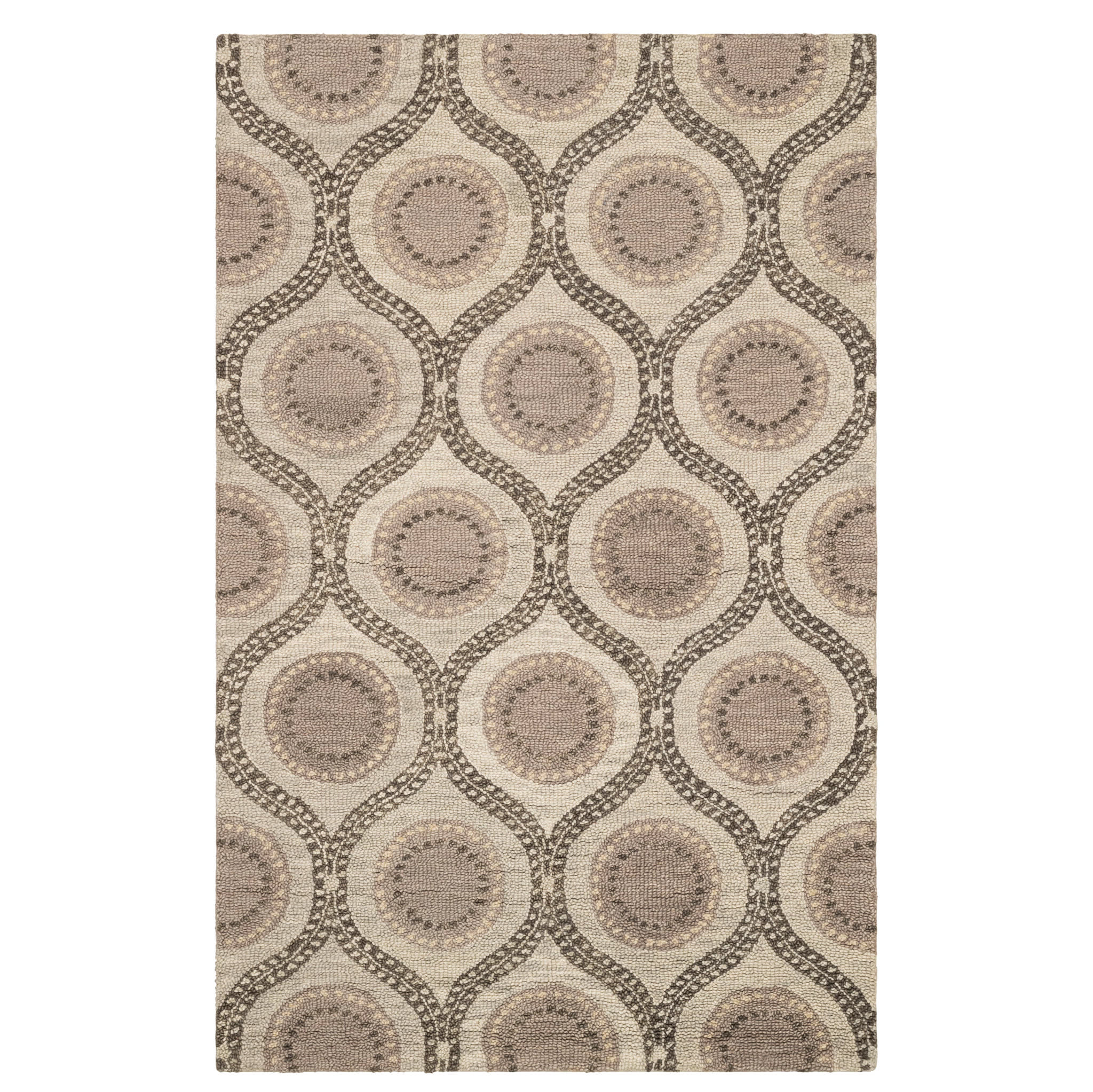 Medallion Grey Hand Tufted Wool Rug