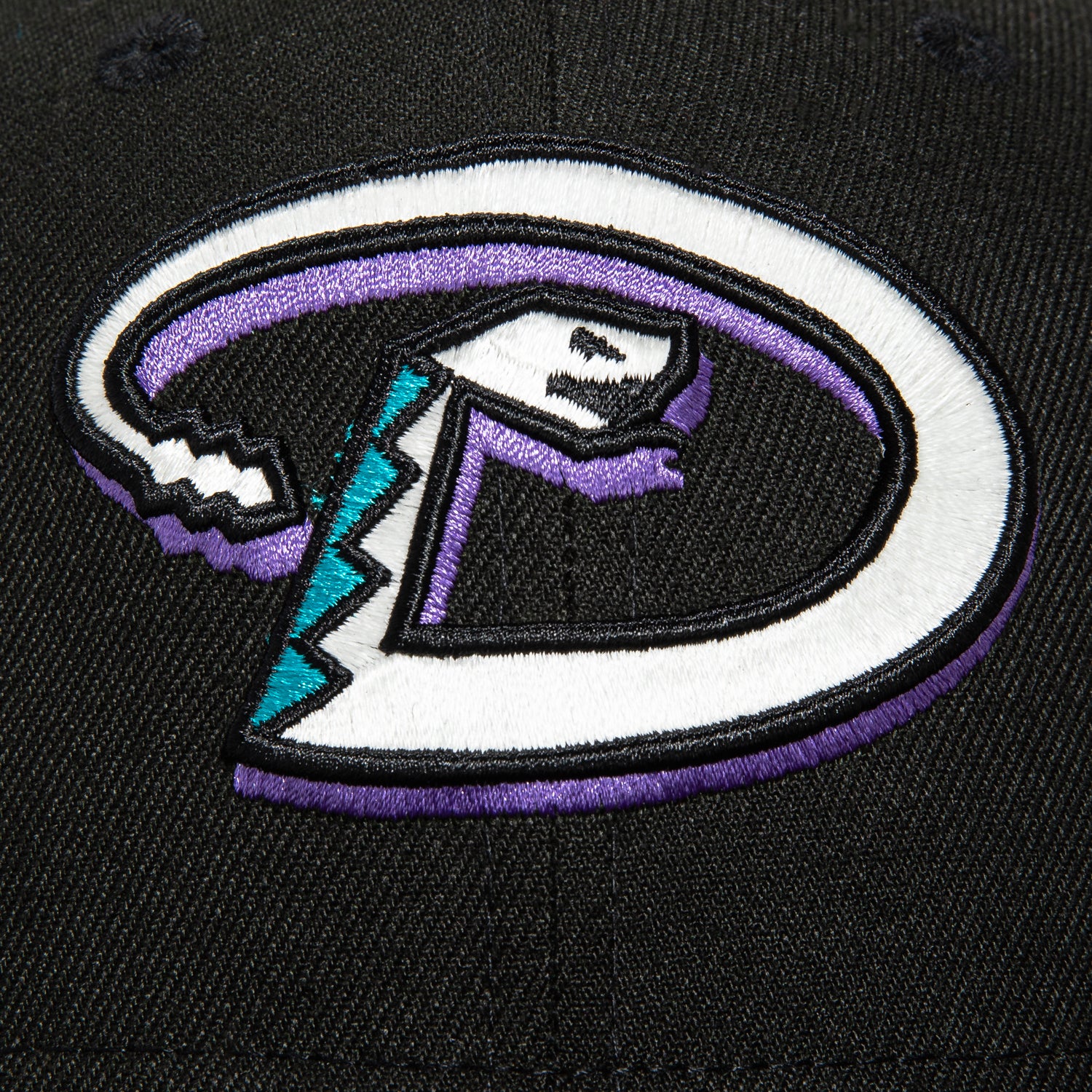 New Era 59Fifty Arizona Diamondbacks 2001 World Series Patch Glow In Dark Hat - Black