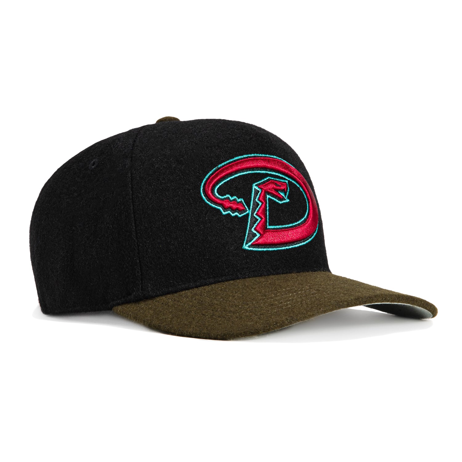 47 Brand Hitch Arizona Diamondbacks Snapback D Hat - Black, Olive