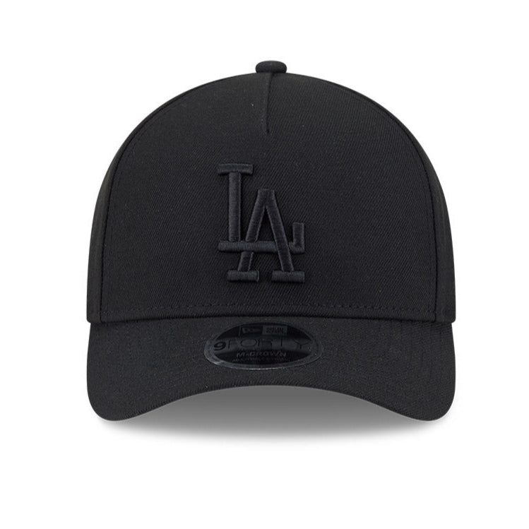 New Era 9Forty M-Crown A-Frame Los Angeles Dodgers Snapback Hat - Black, Black