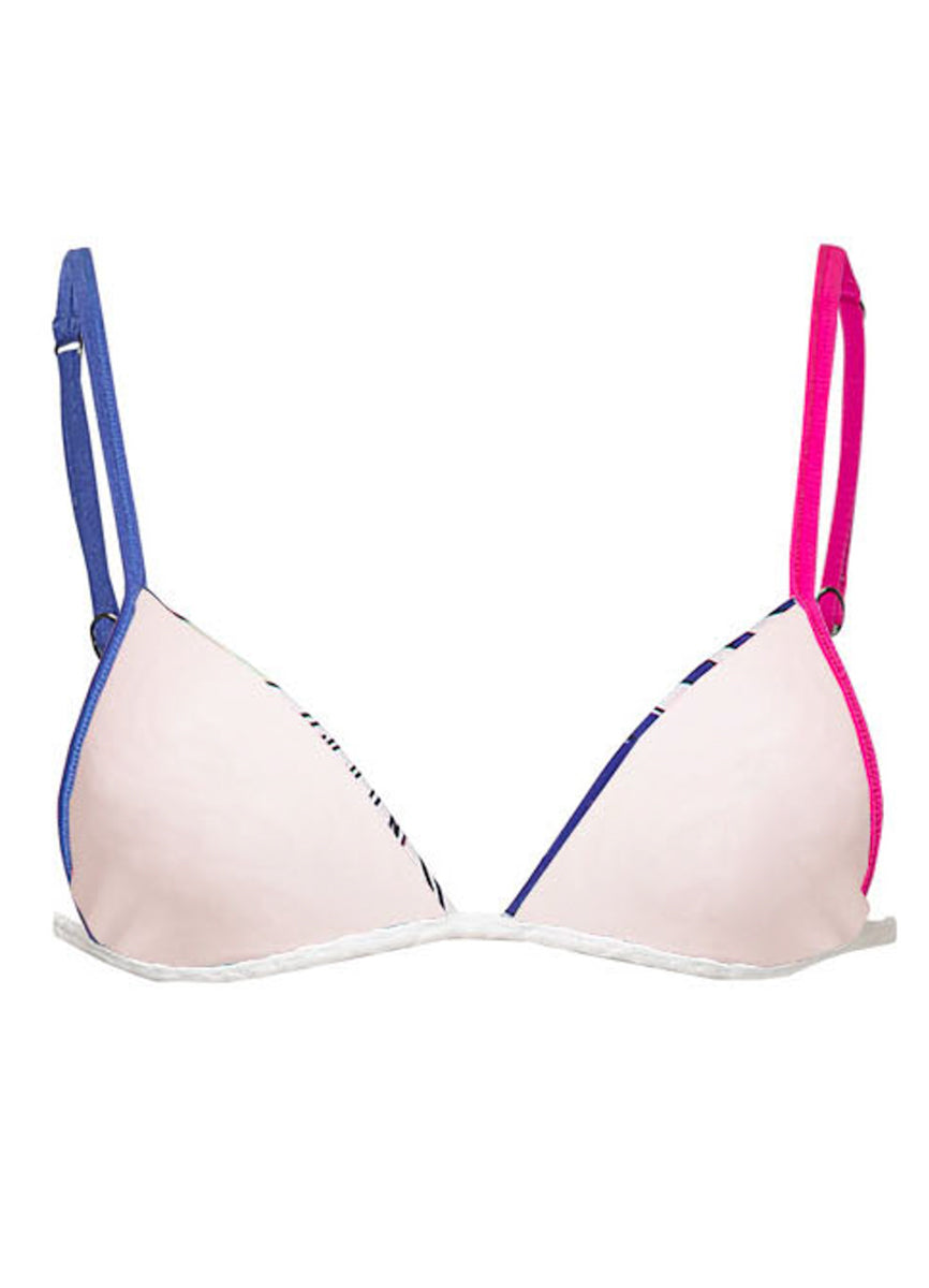 Maaji Periwinkle Palms Maisie Fixed Triangle Bikini Top