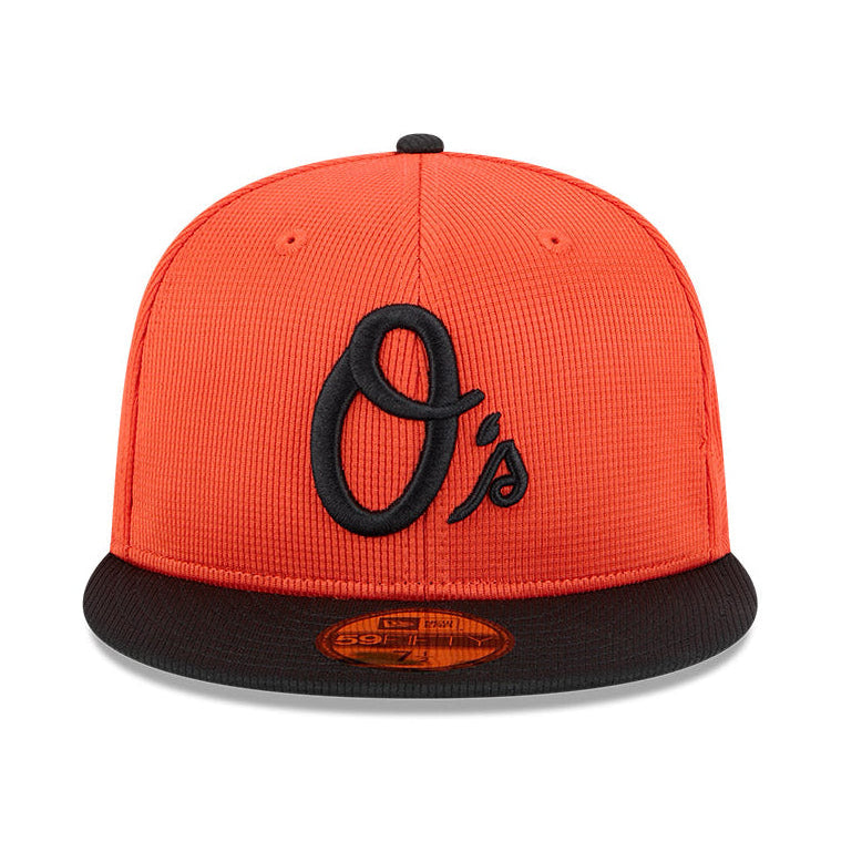 New Era 59Fifty Baltimore Orioles 2025 Spring Training Patch Hat - Orange, Black