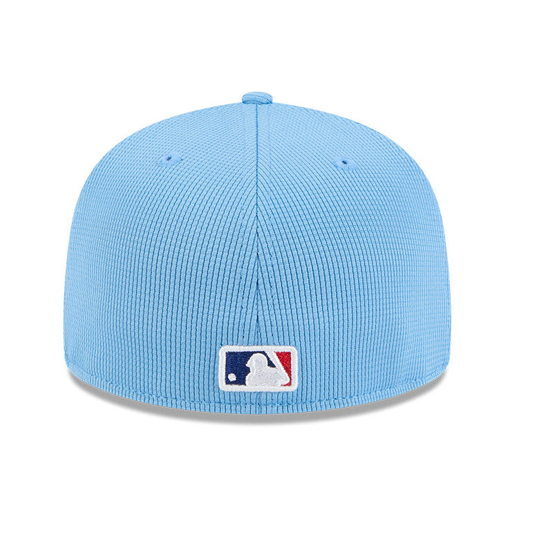 New Era 59Fifty Texas Rangers 2025 Spring Training Patch Hat - Light Blue