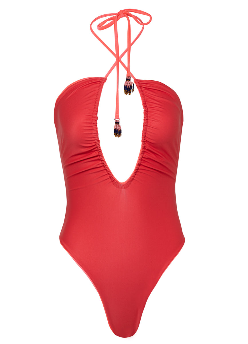 Maaji Cerise Royal V Plunge One Piece