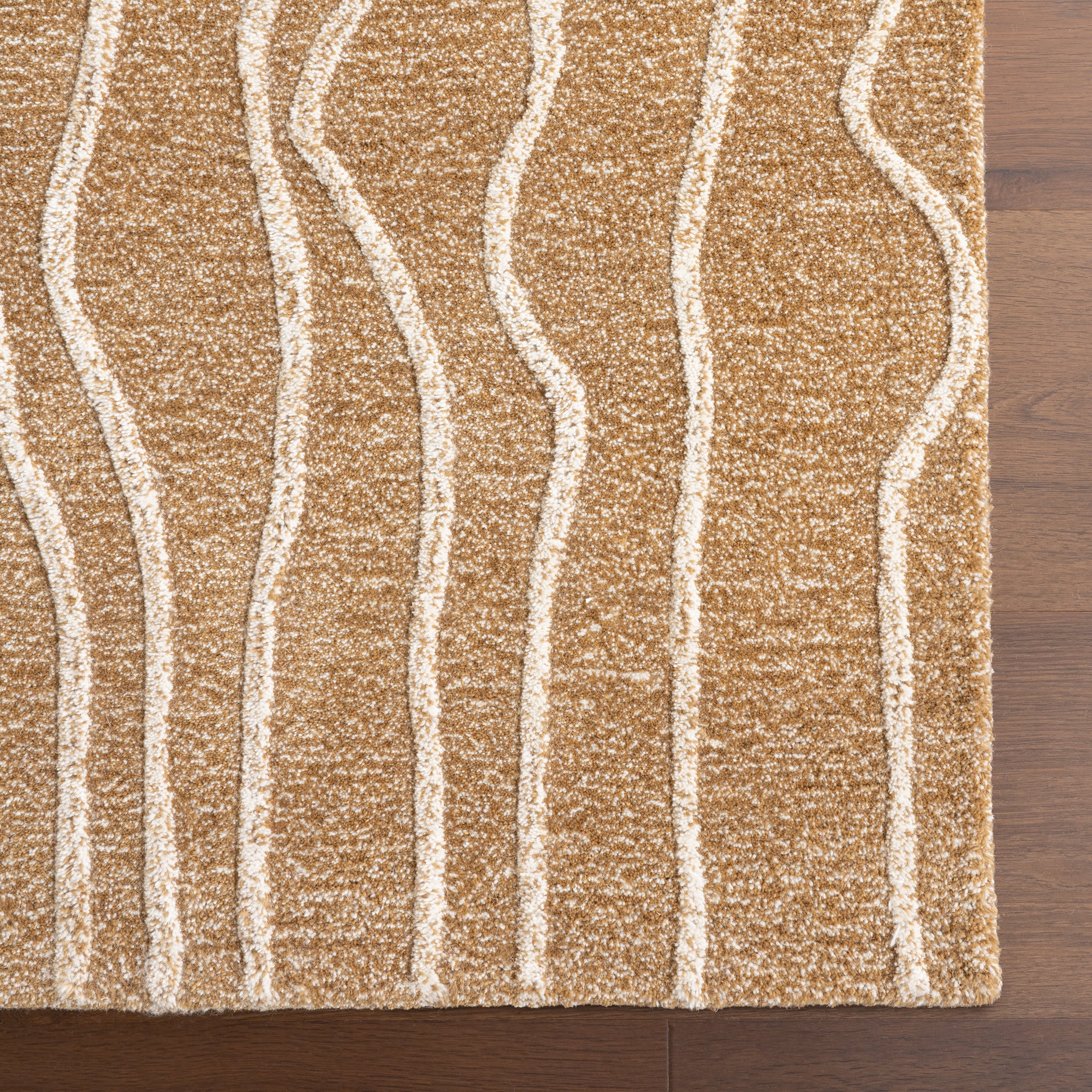 Mana Abstract Wool Rug | Beige