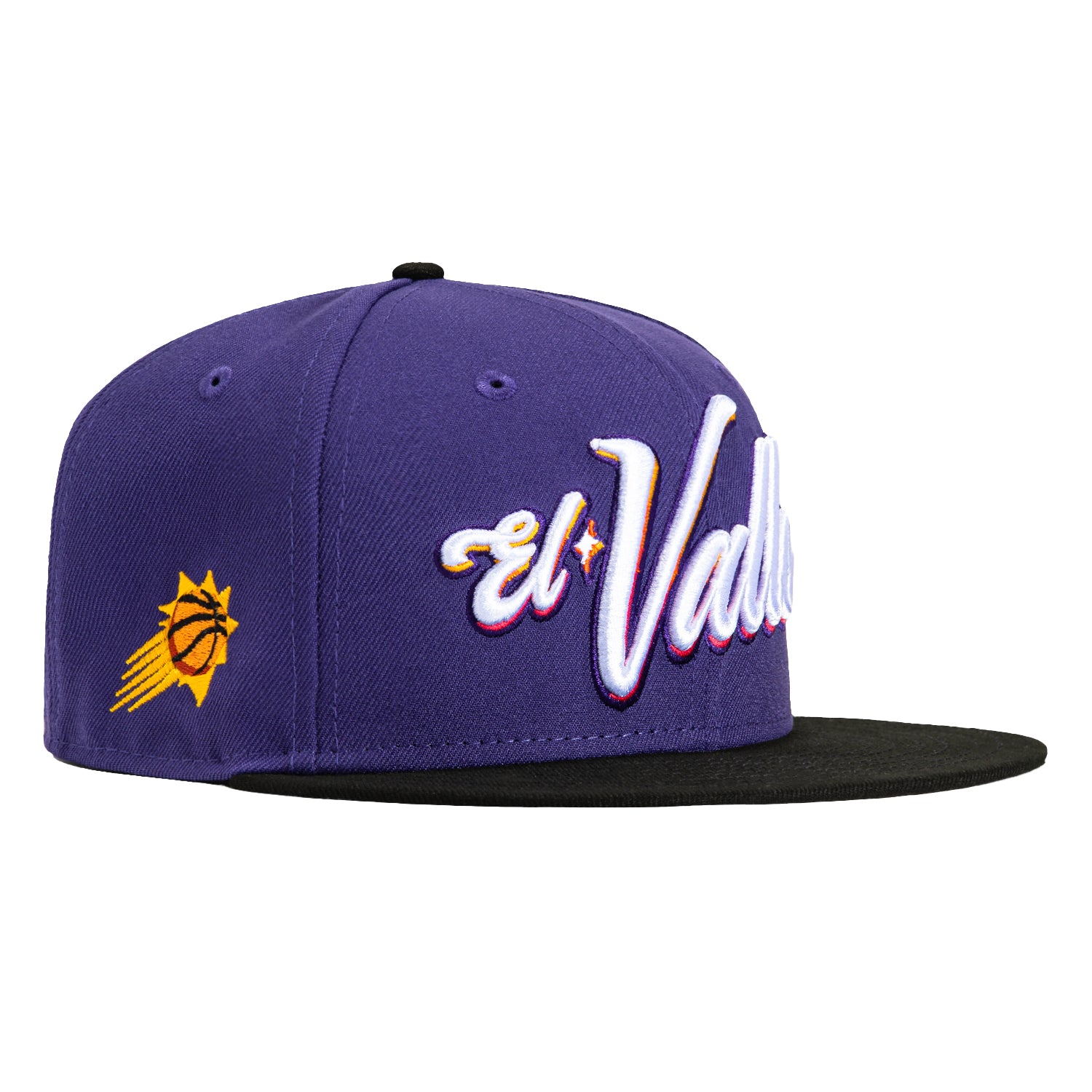 New Era 59Fifty Phoenix Suns Logo Patch El Valle Hat - Purple, Black